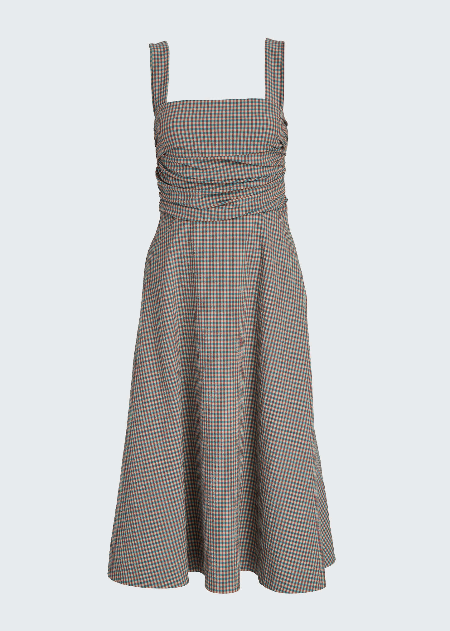 veronica beard brown gingham dress Milan Chocolate Brown Check Shirt