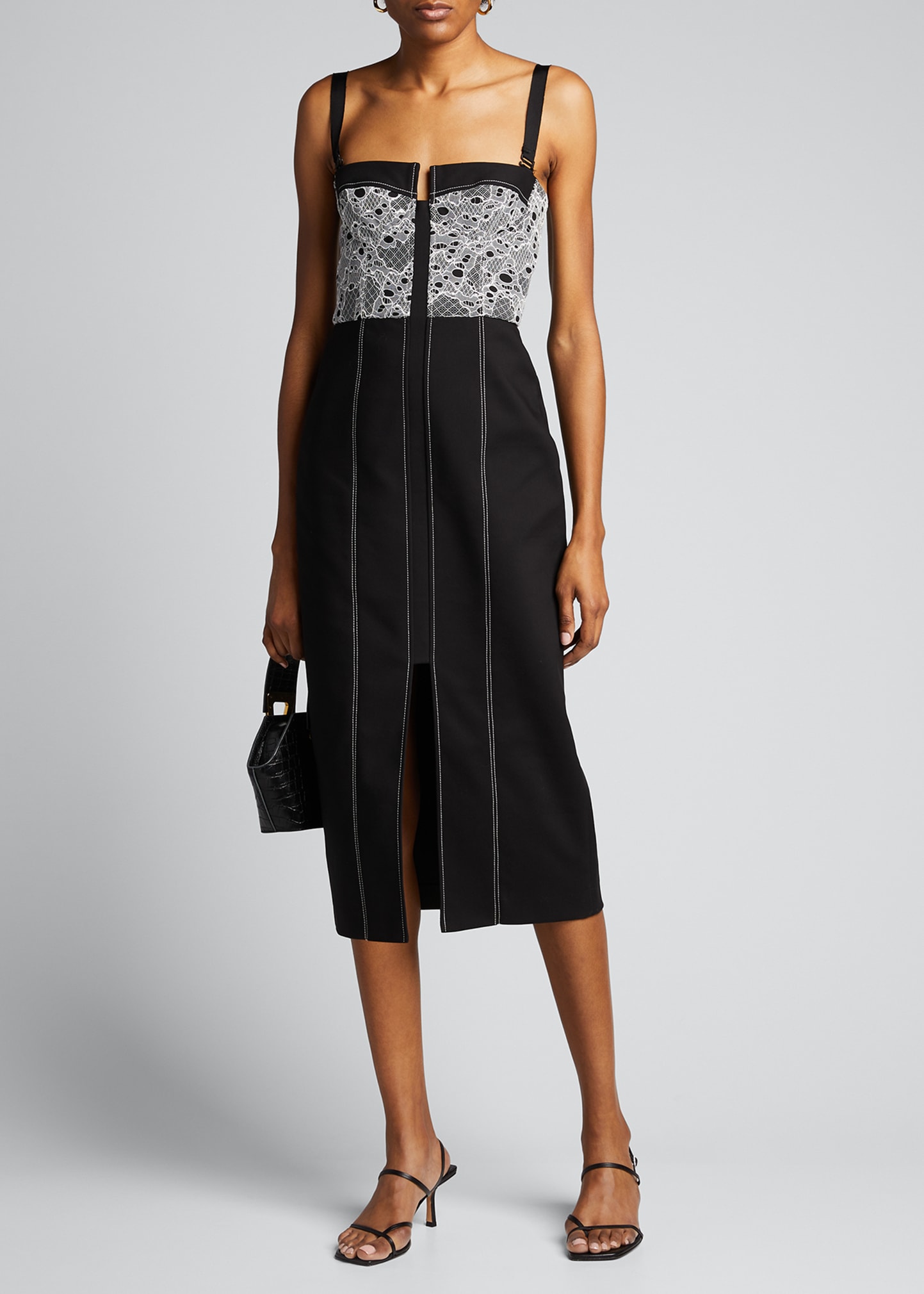 Dion lee laced bustier dress hotsell