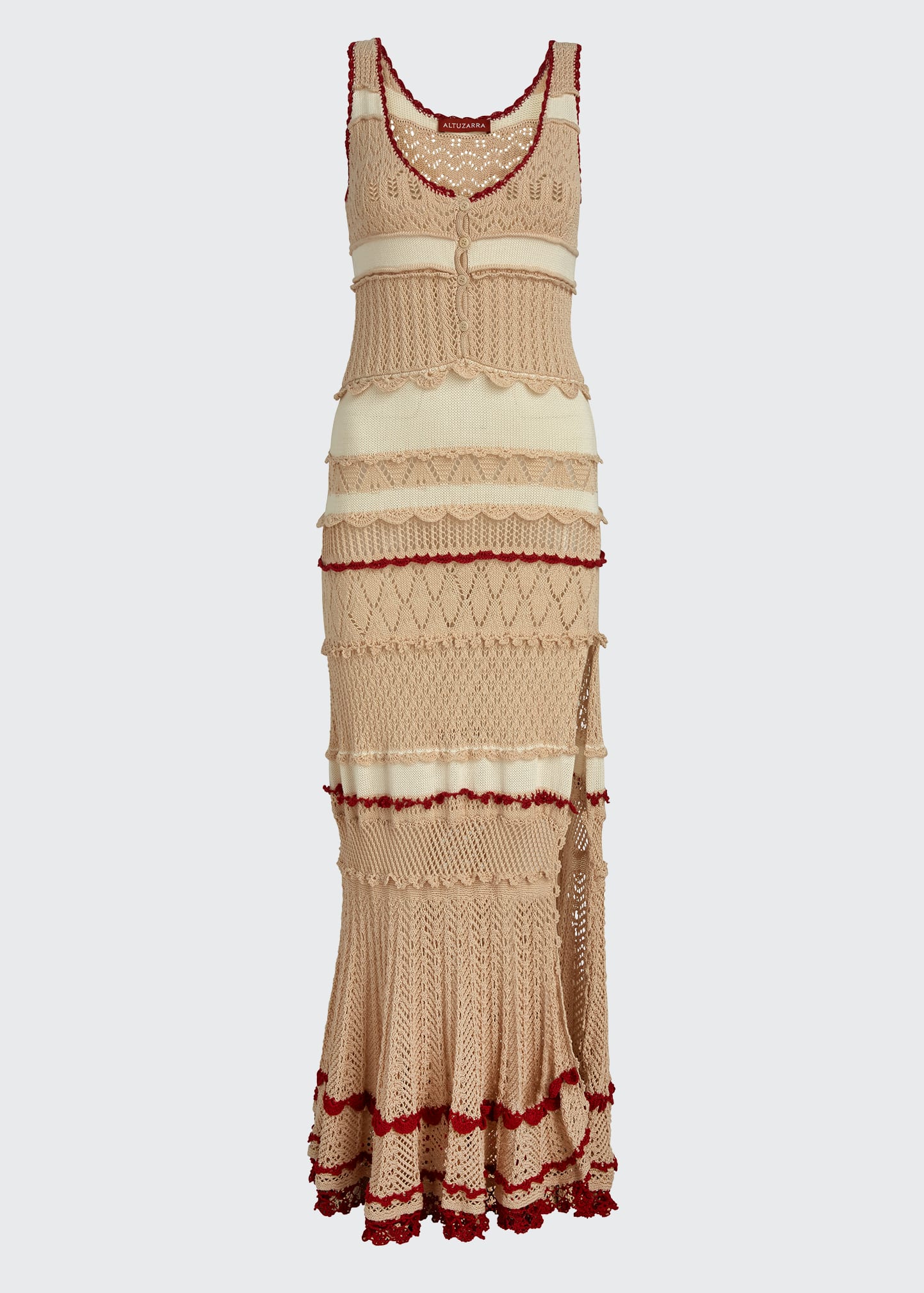white christmas dresses Altuzarra Octavia Crochet Knit Dress – Runway Catalog
