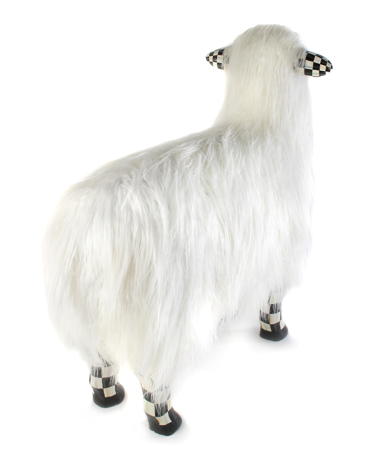 MacKenzie-Childs Courtly Check Large White Sheep - Bergdorf Goodman