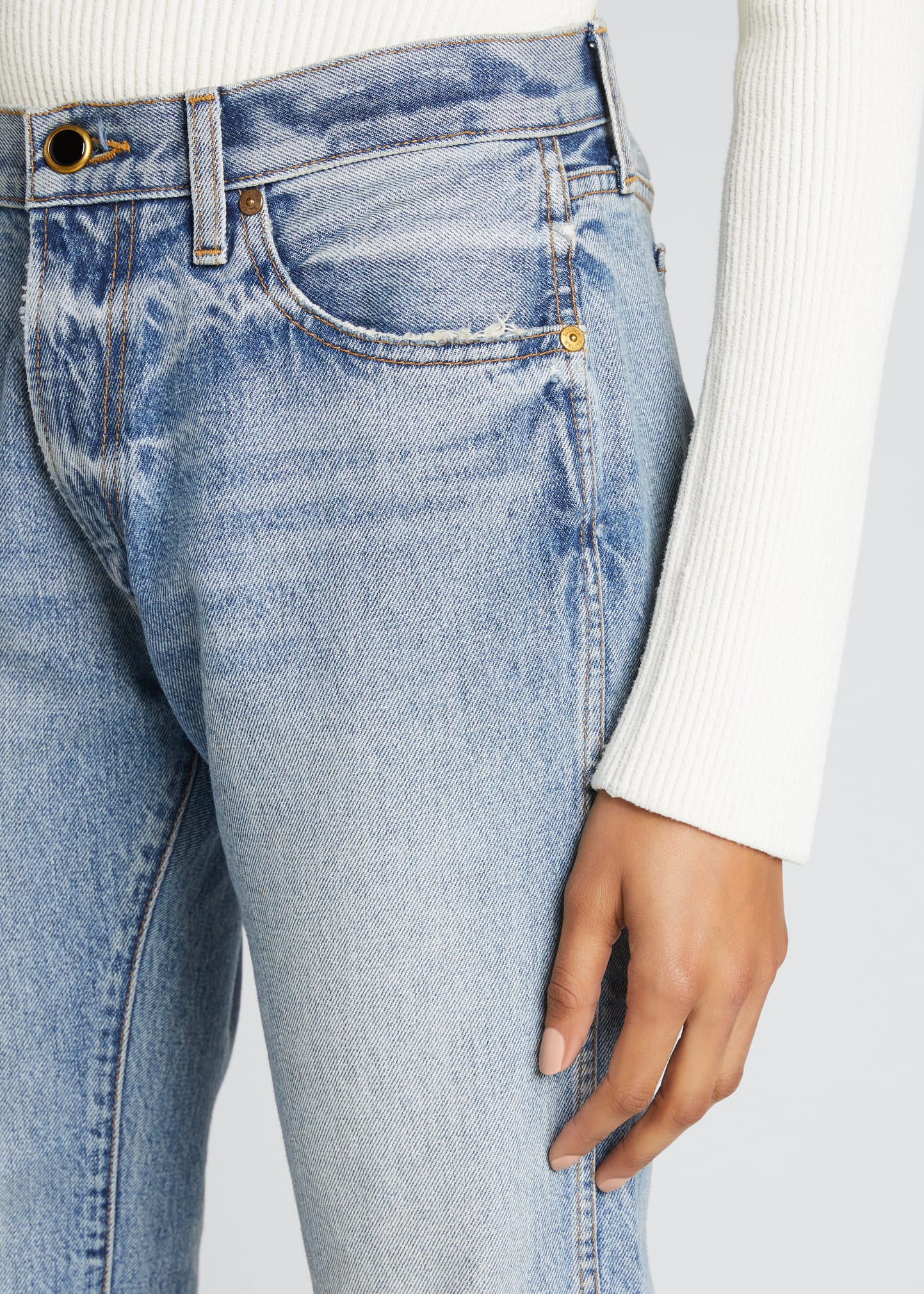 Khaite Kyle Relaxed Low-Rise Jeans Bergdorf Goodman