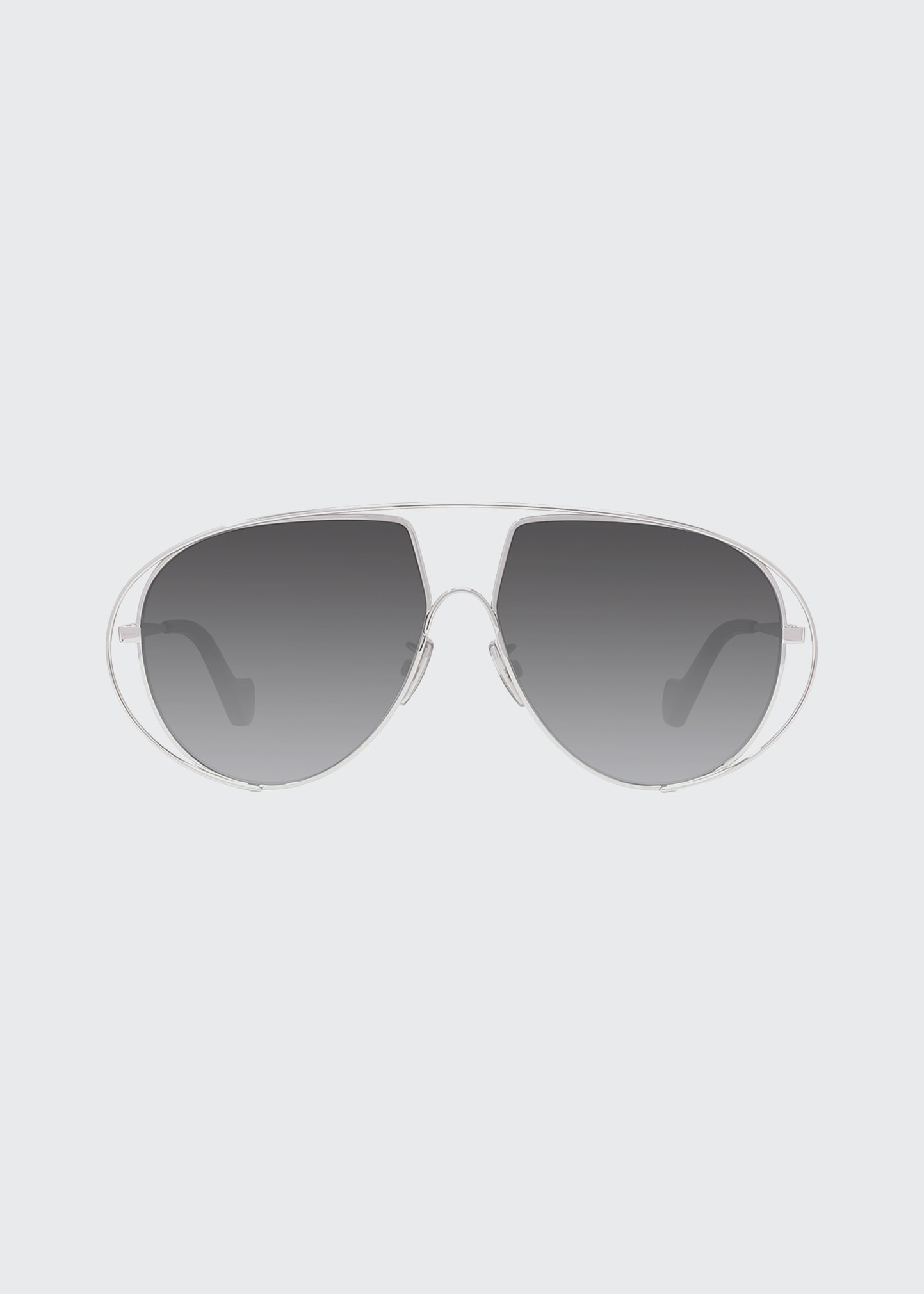Loewe Aviator Metal Cutout Sunglasses