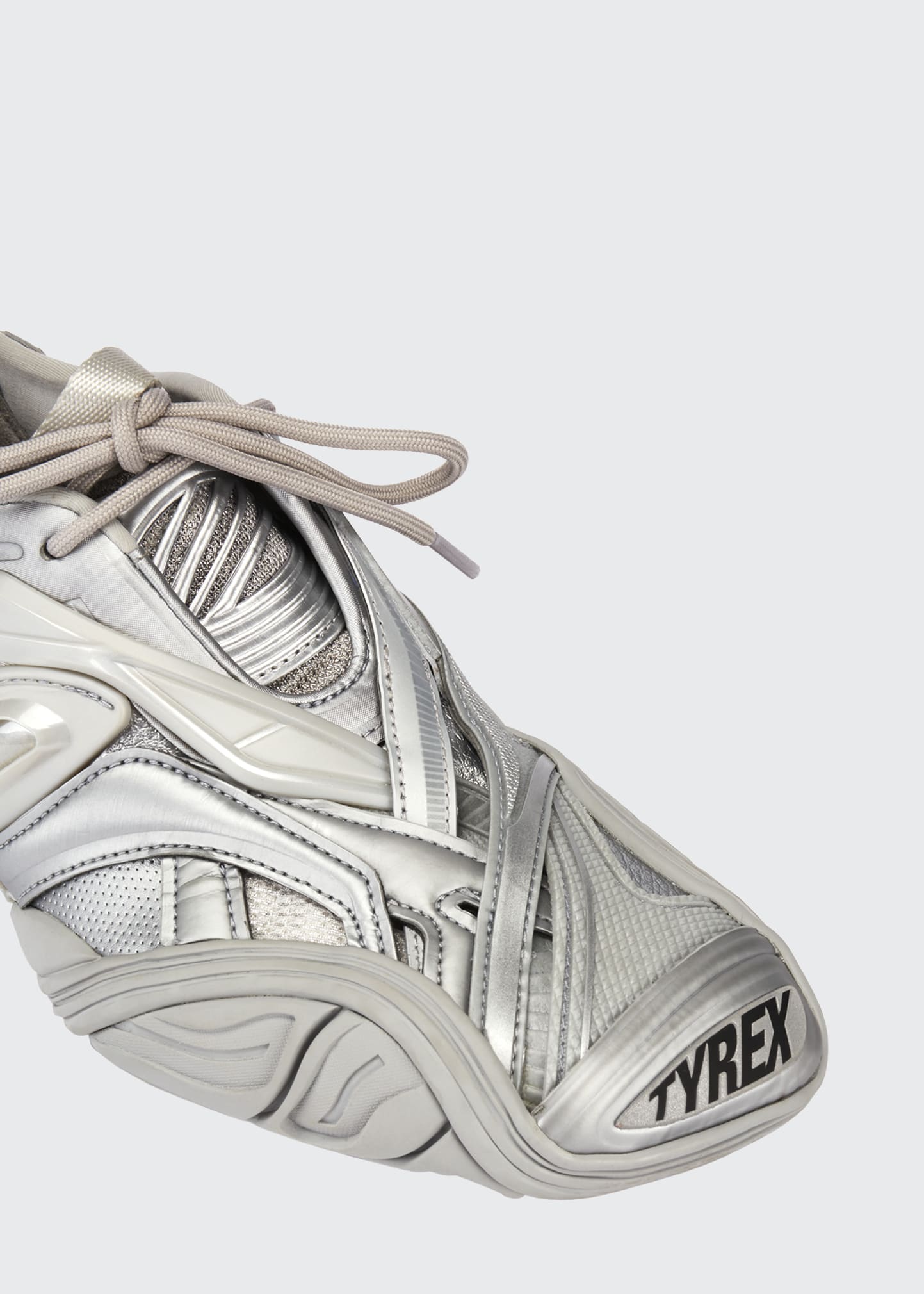 Balenciaga Tyrex Metallic Chunky-Heel Sneakers - Bergdorf Goodman