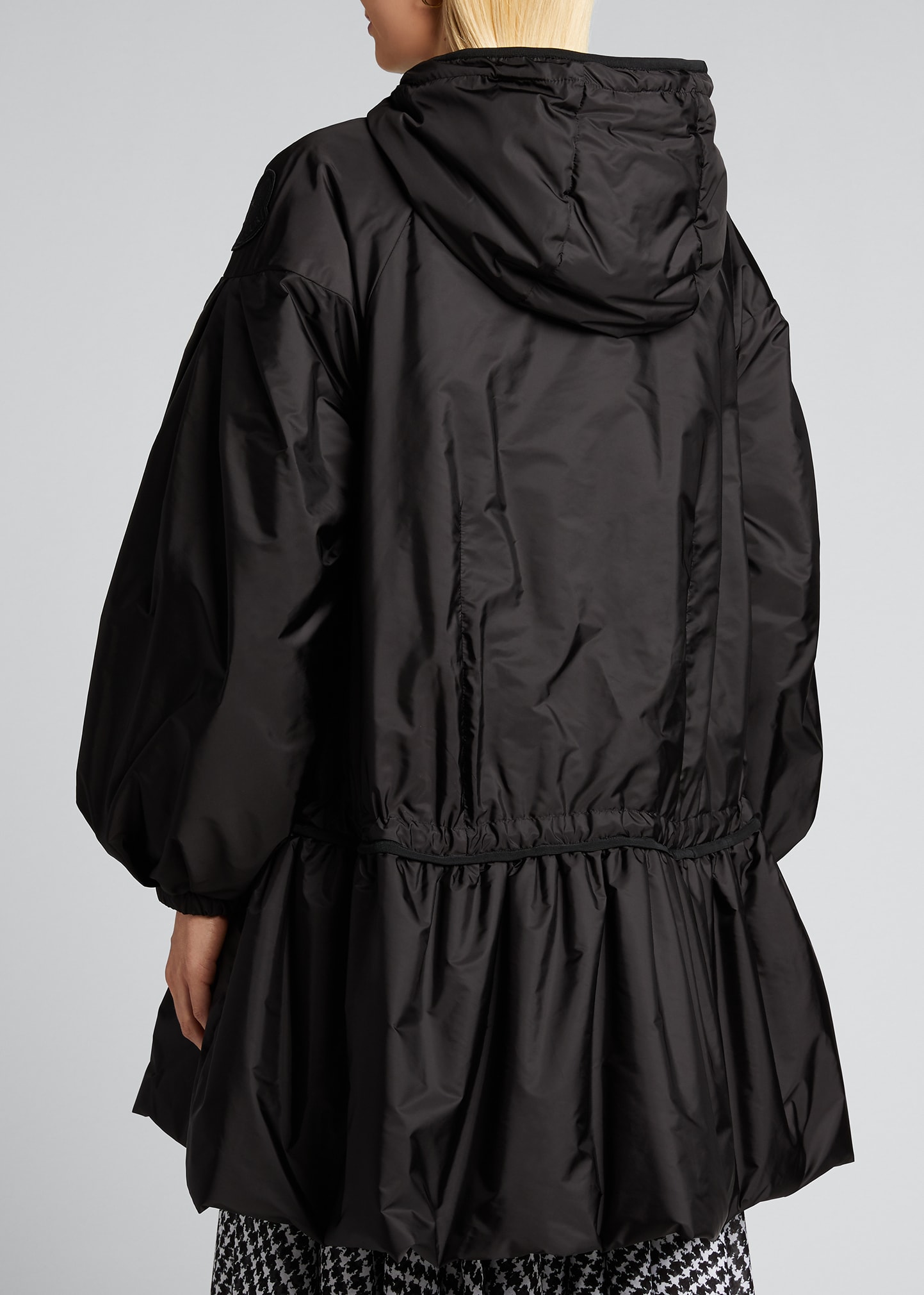MONCLER♡フード付きジャケット♡フードフリルつき♡サイズ0 Moncler Kended Nylon Drop-Waist Peplum Jacket - Bergdorf Goodman