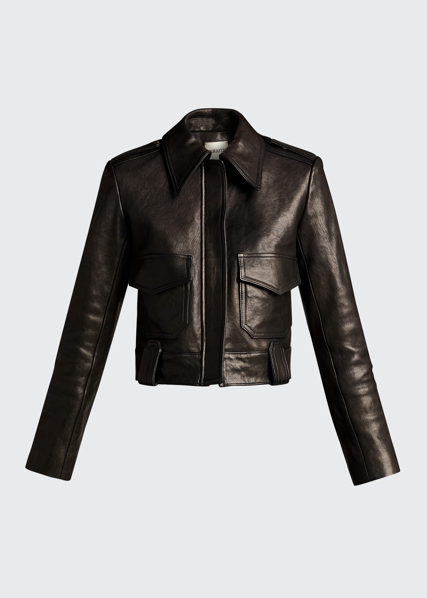 Khaite Cordelia Moto Leather Jacket - Bergdorf Goodman
