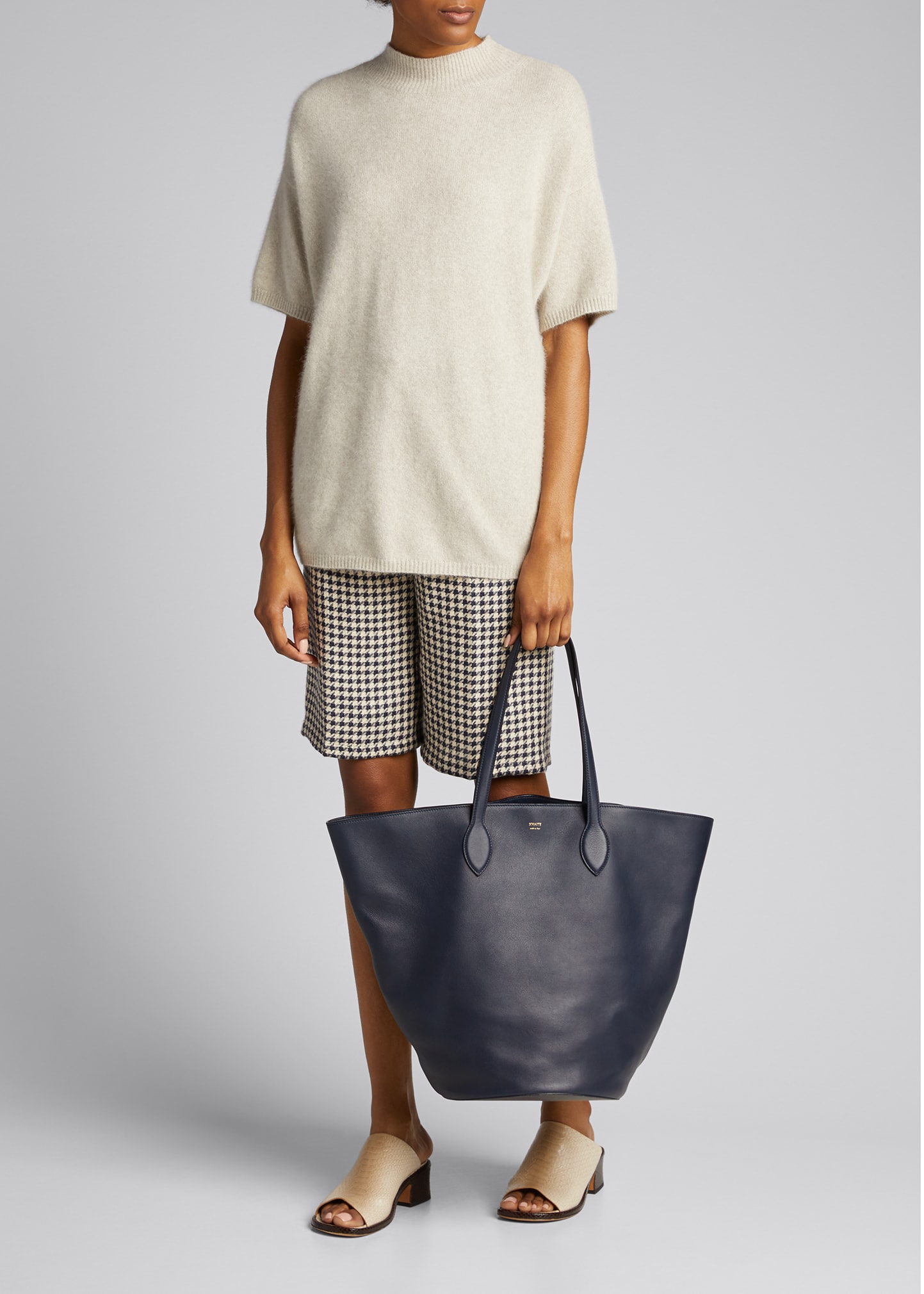 Khaite Osa Leather Medium Tote Bag - Bergdorf Goodman