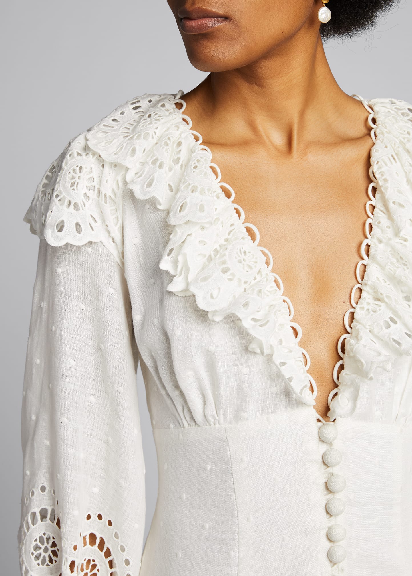 zimmermann bellitude scallop short dress Zimmermann Bellitude Scalloped Short Dress