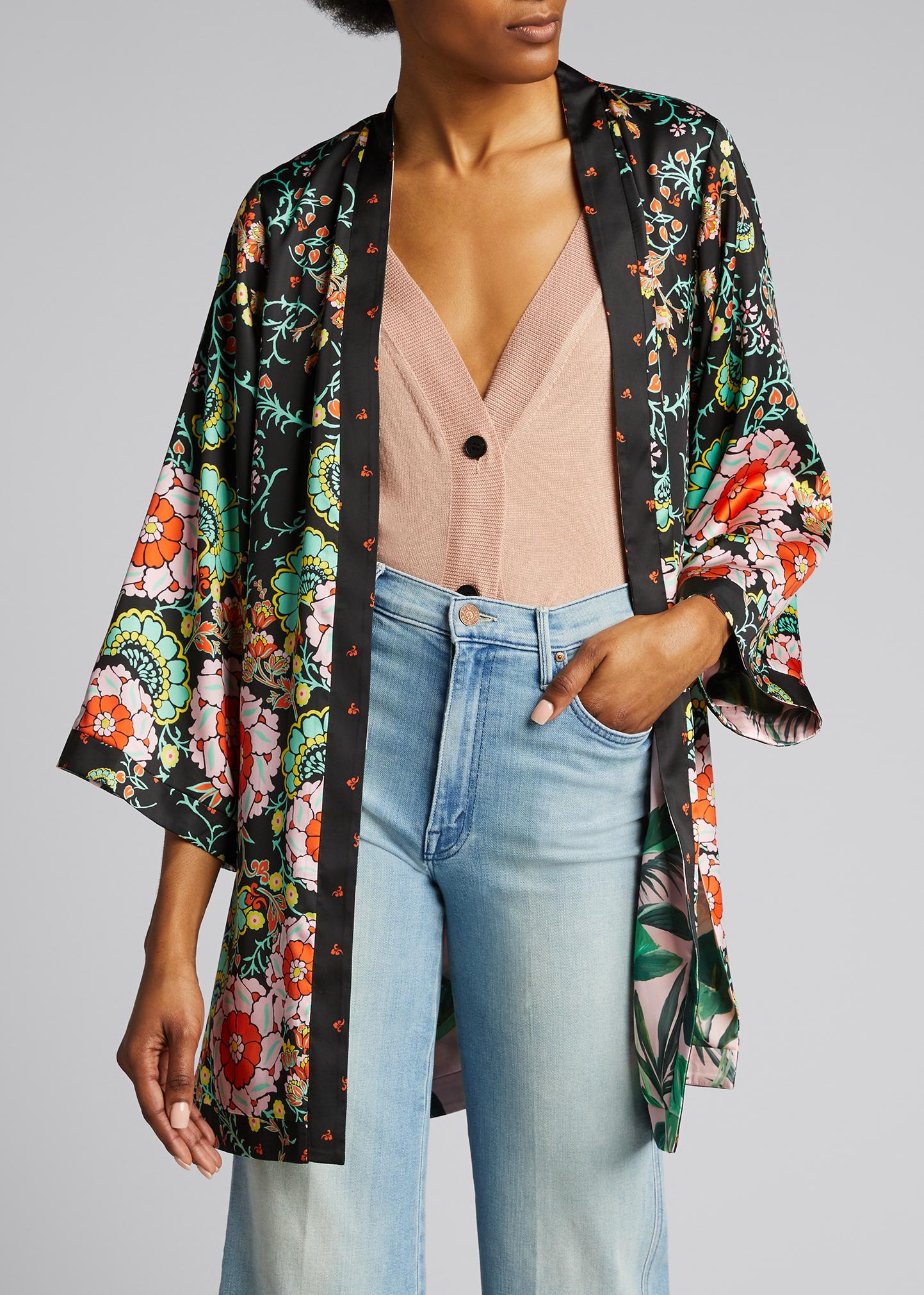 ALICE + OLIVIA Lynn Reversible Short Kimono - Bergdorf Goodman
