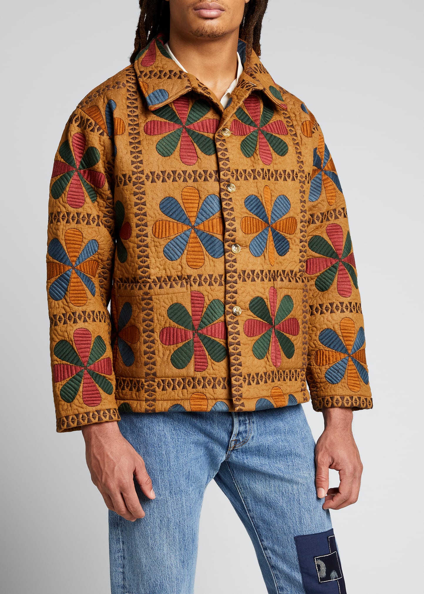 Bode Men's Bengali Tableau Workwear Jacket - Bergdorf Goodman