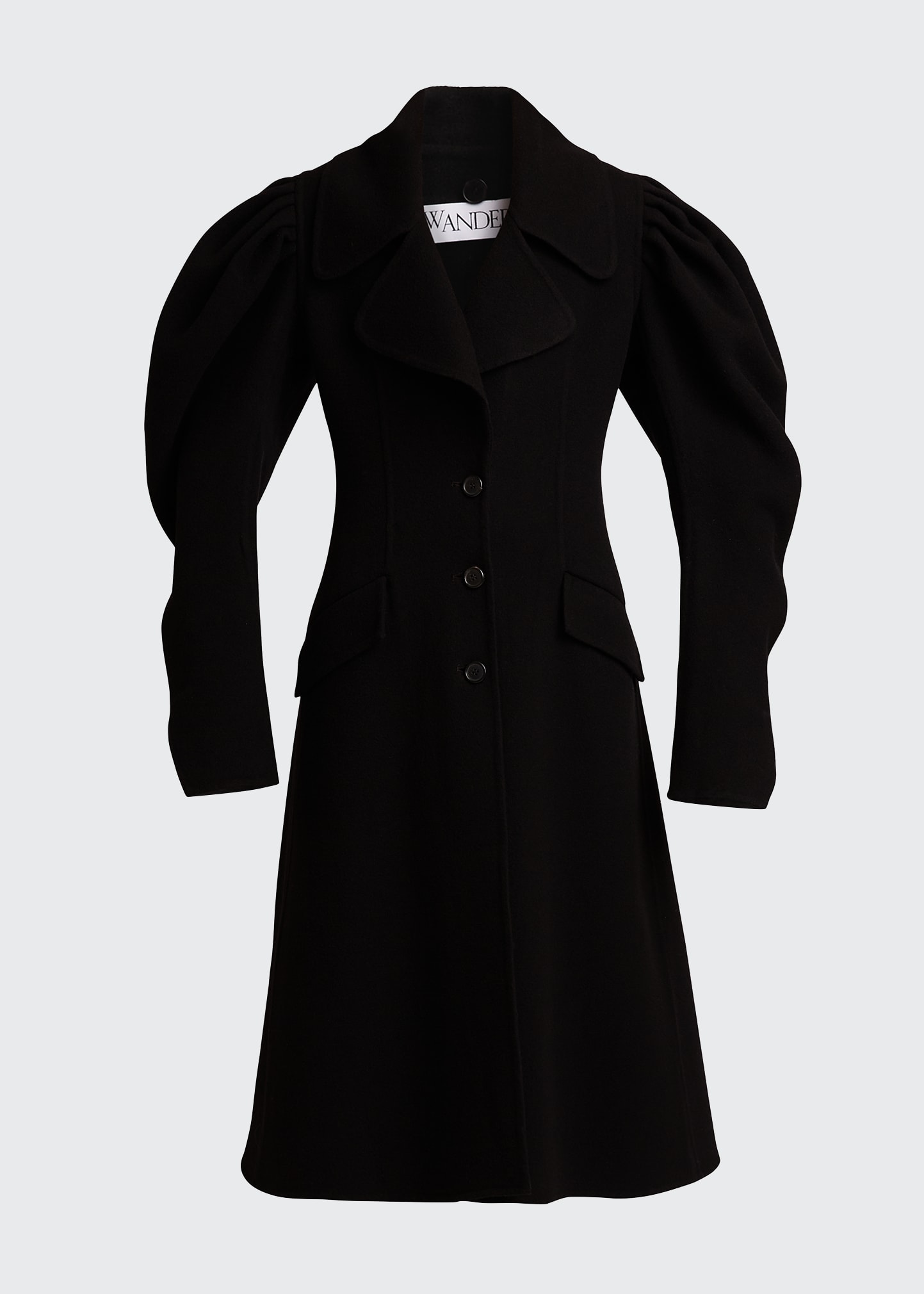 JW Anderson Wool Puff-Sleeve Coat - Bergdorf Goodman
