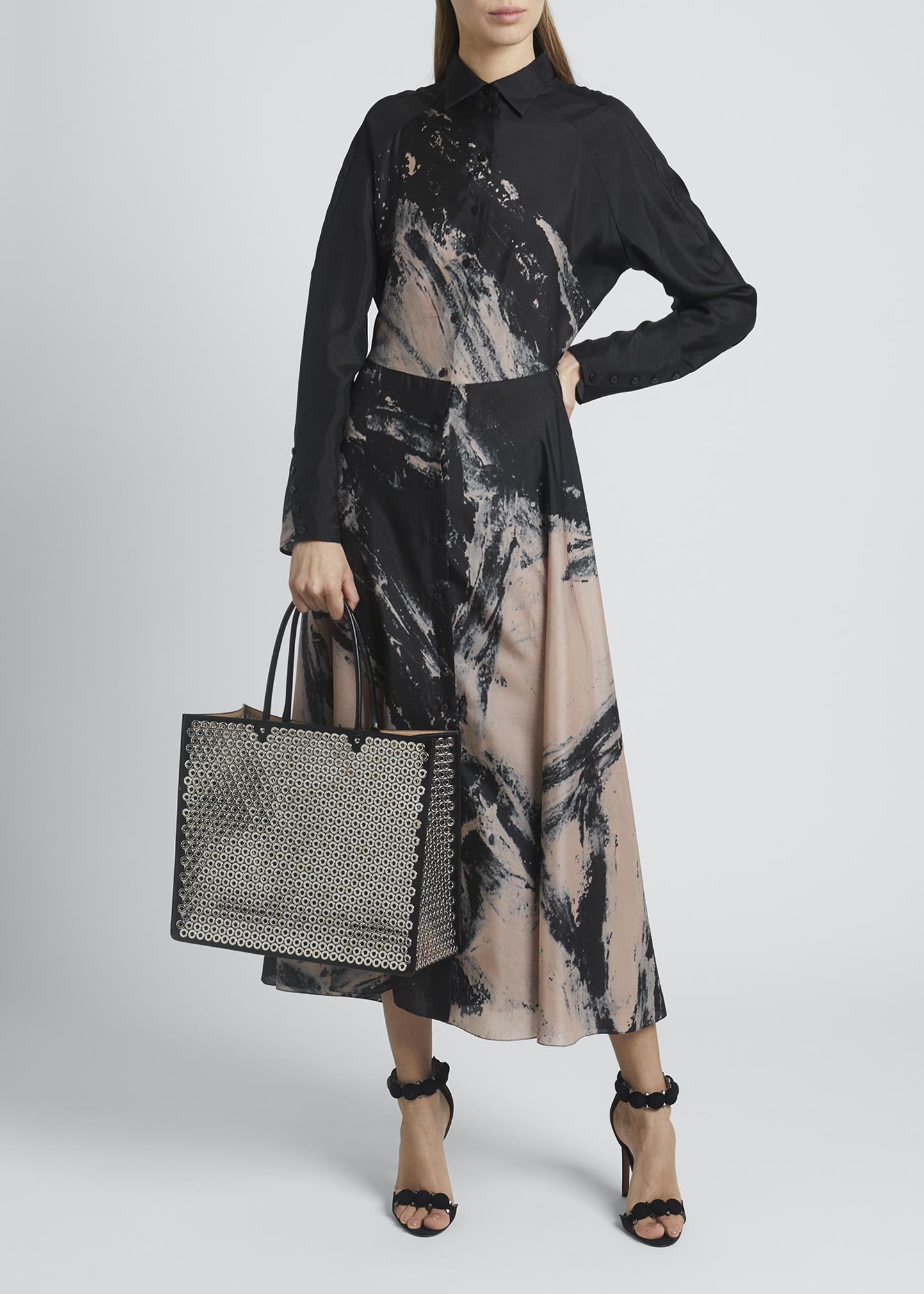 ALAÏA Garance Medium Metallic Grommet Tote Bag - Bergdorf Goodman