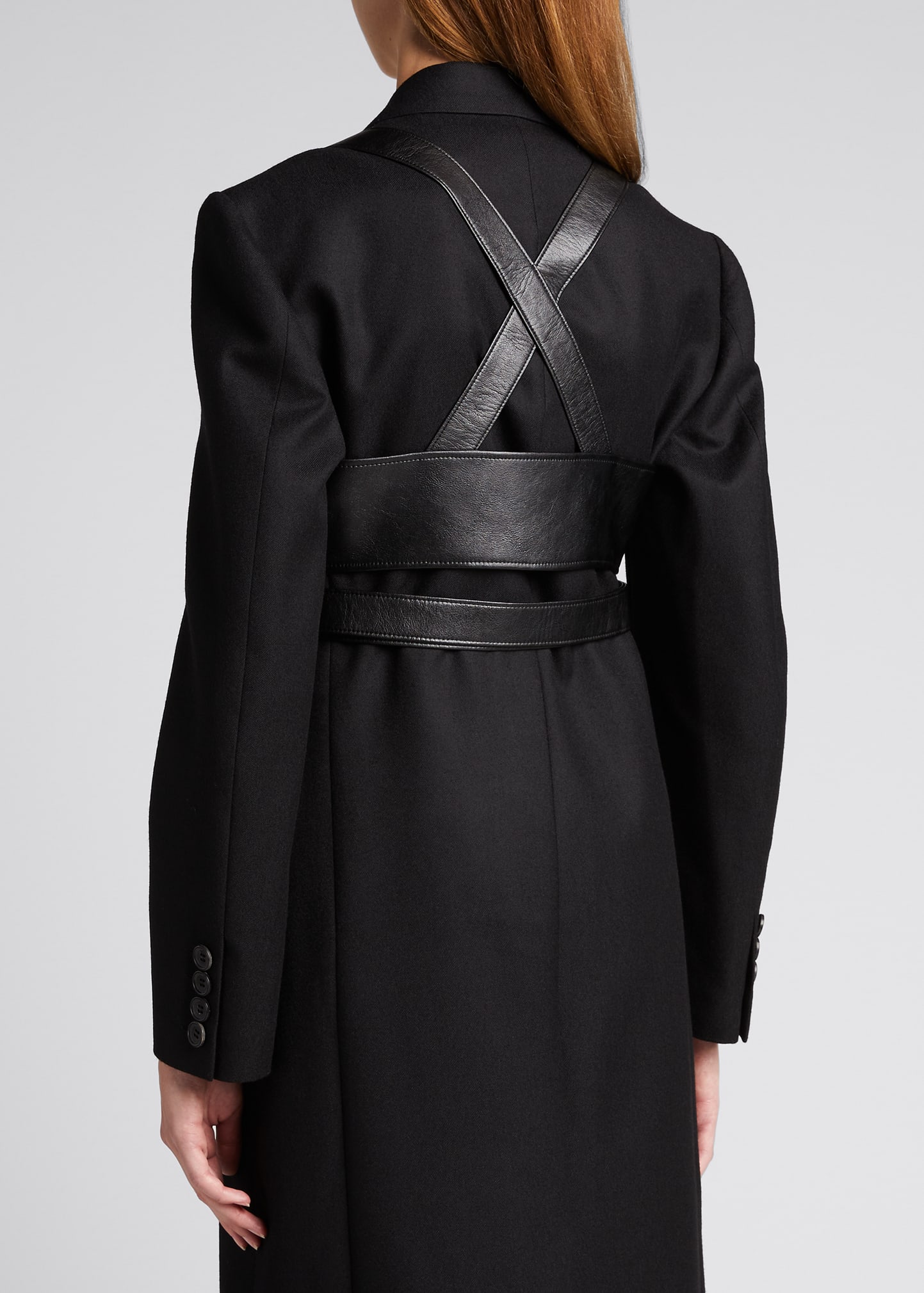 Junya Watanabe Faux-Leather Harness Bra Top - Bergdorf Goodman