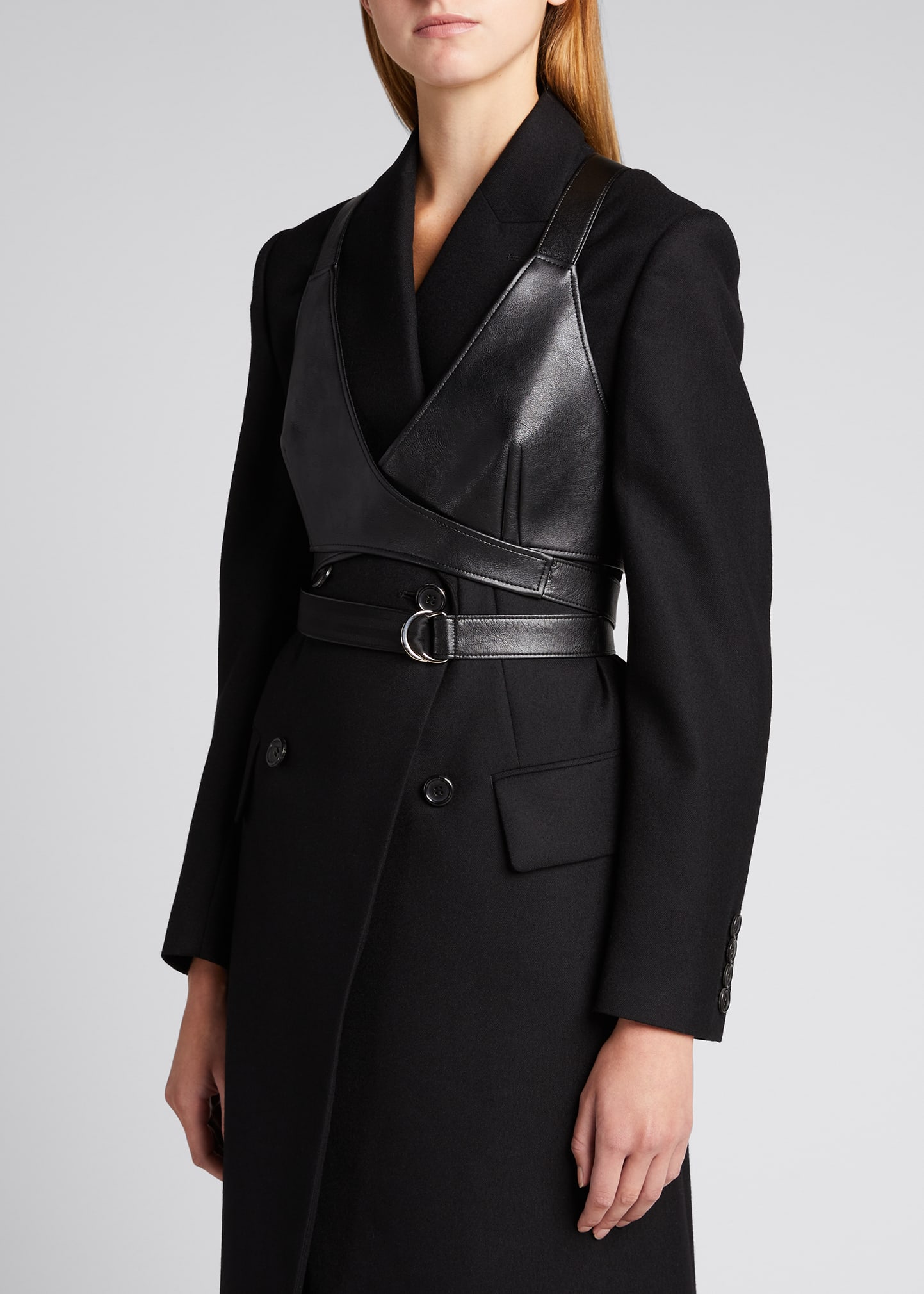 Junya Watanabe Faux-Leather Harness Bra Top - Bergdorf Goodman