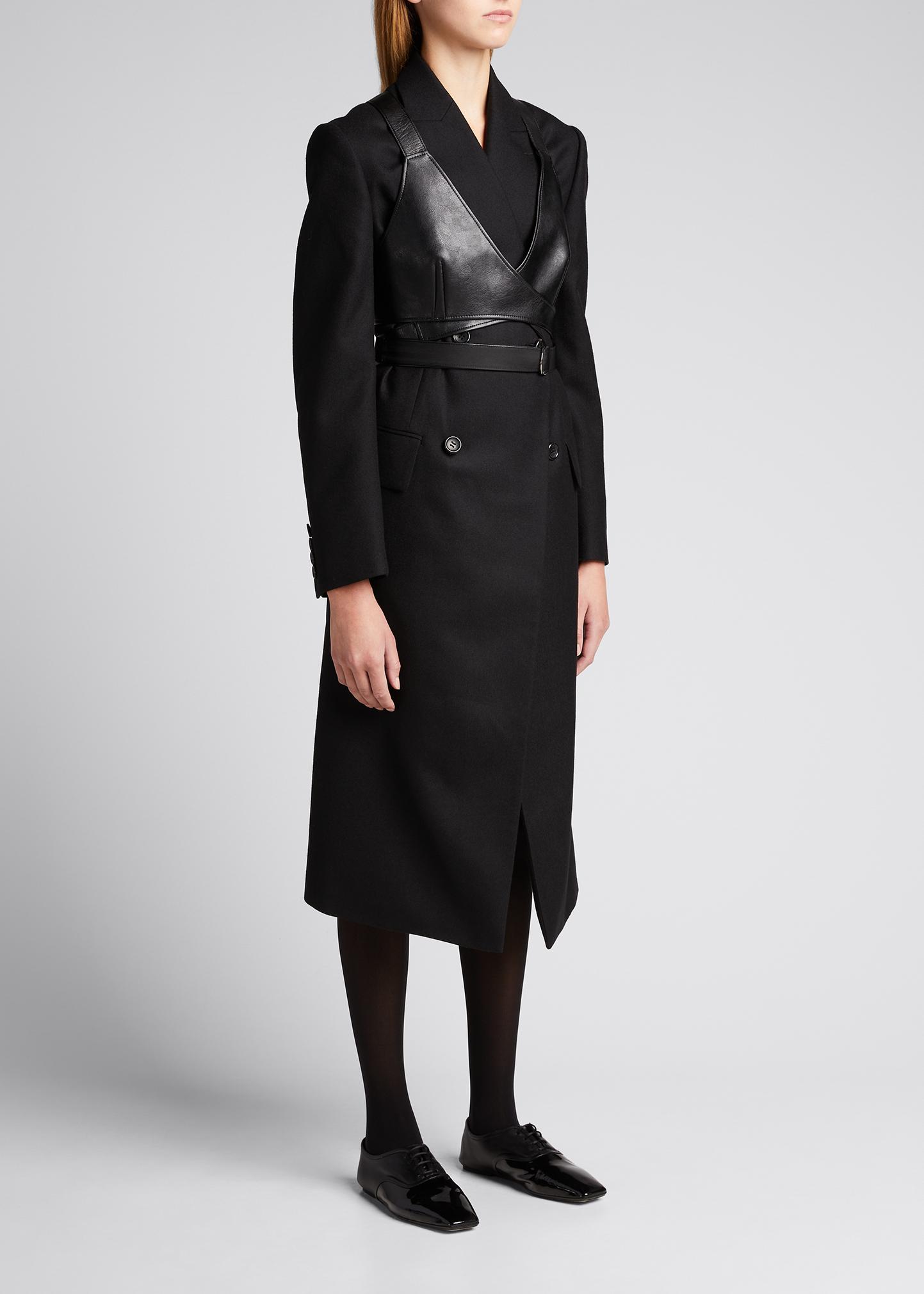 Junya Watanabe Faux-Leather Harness Bra Top - Bergdorf Goodman