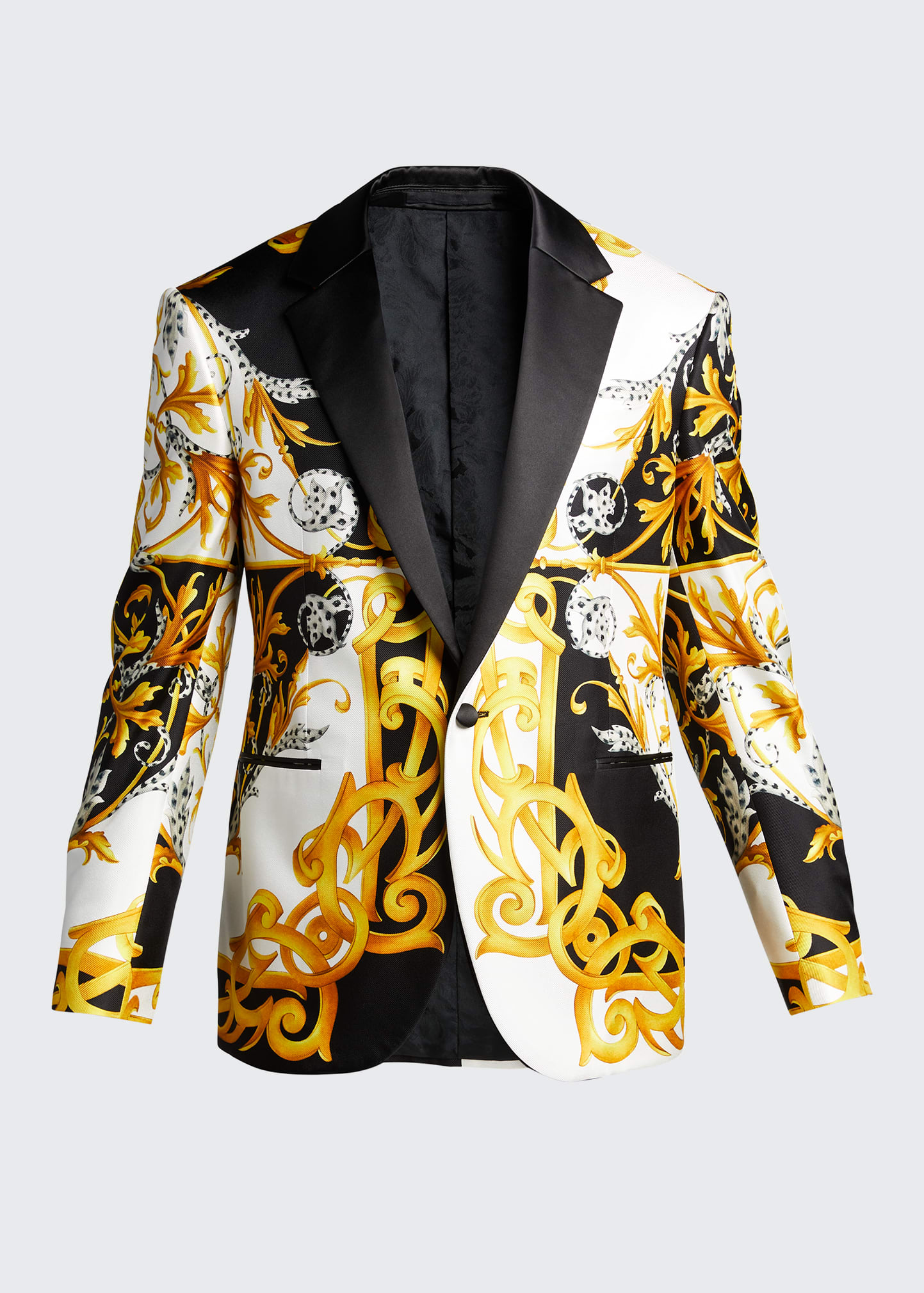 Versace Men's Silk Baroque Tuxedo Jacket - Bergdorf Goodman