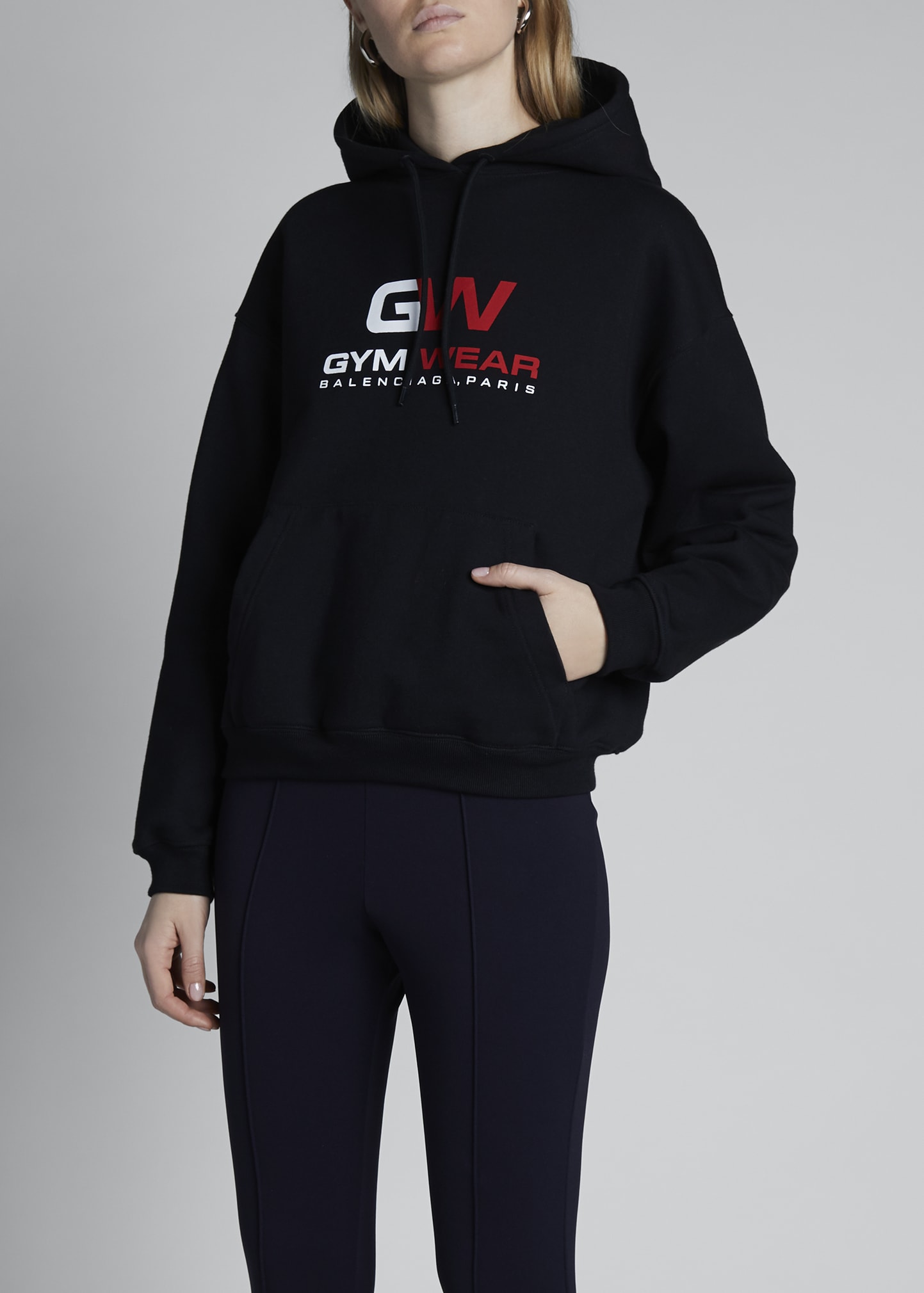 早期完売★BALENCIAGA GYM WEAR ラージフィット フーディー/New BALENCIAGA Gym Wear Large Fit Hoodie | REVERSIBLE