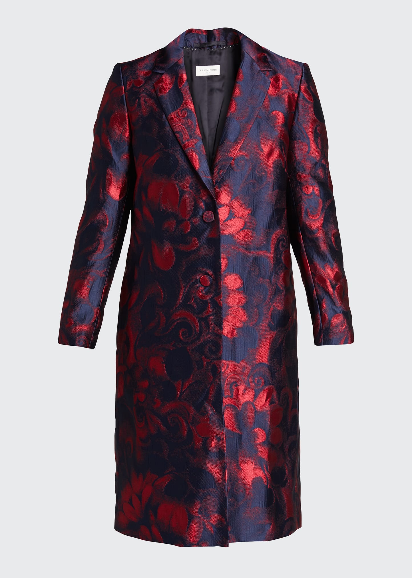 Dries Van Noten Richy Floral Jacquard Coat - Bergdorf Goodman