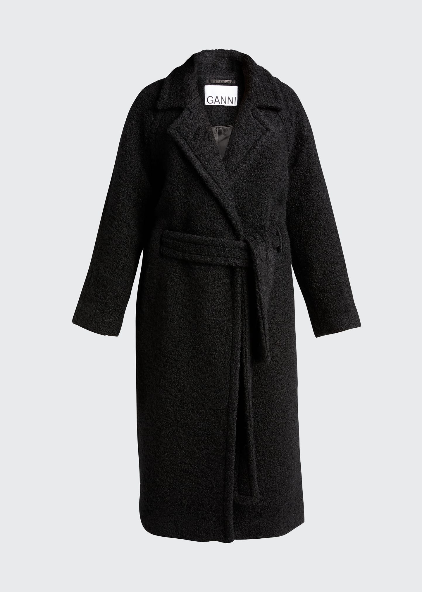 Ganni Boucle Wool Coat - Bergdorf Goodman