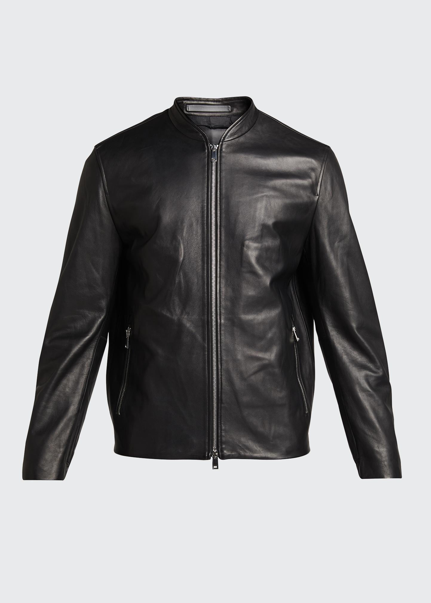 Theory Men's Moore Lamb Leather Jacket - Bergdorf Goodman