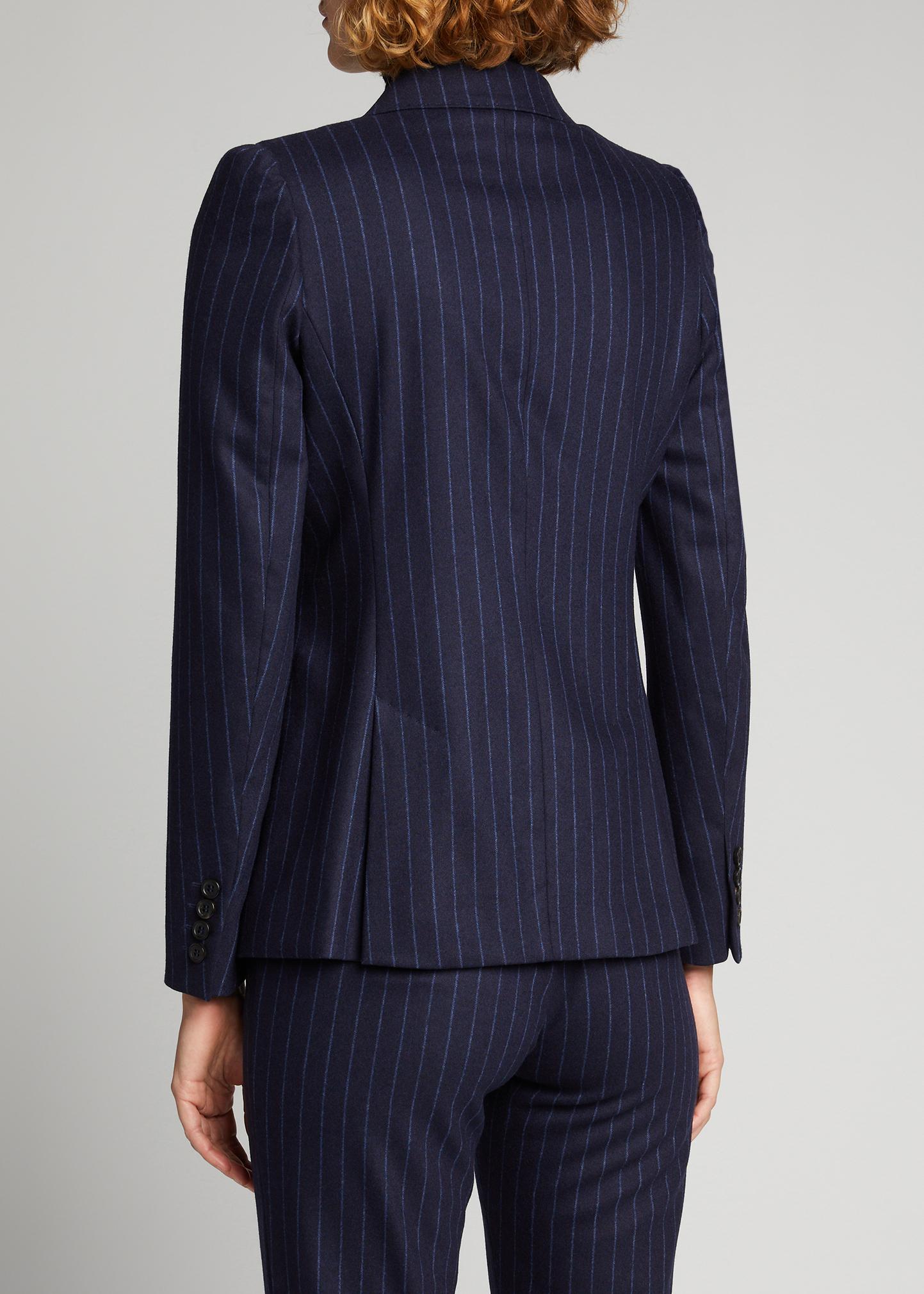 Max Mara Pagina Pinstripe Wool-Blend Blazer - Bergdorf Goodman display picture 1