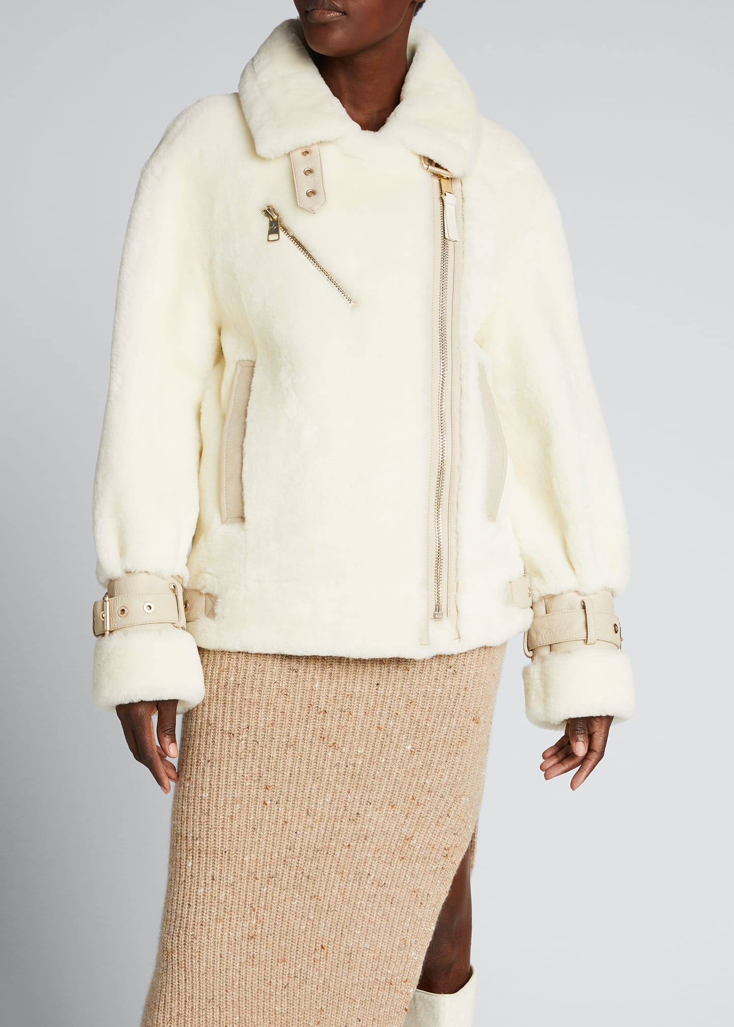 Nicole Benisti Grand Shearling Jacket - Bergdorf Goodman