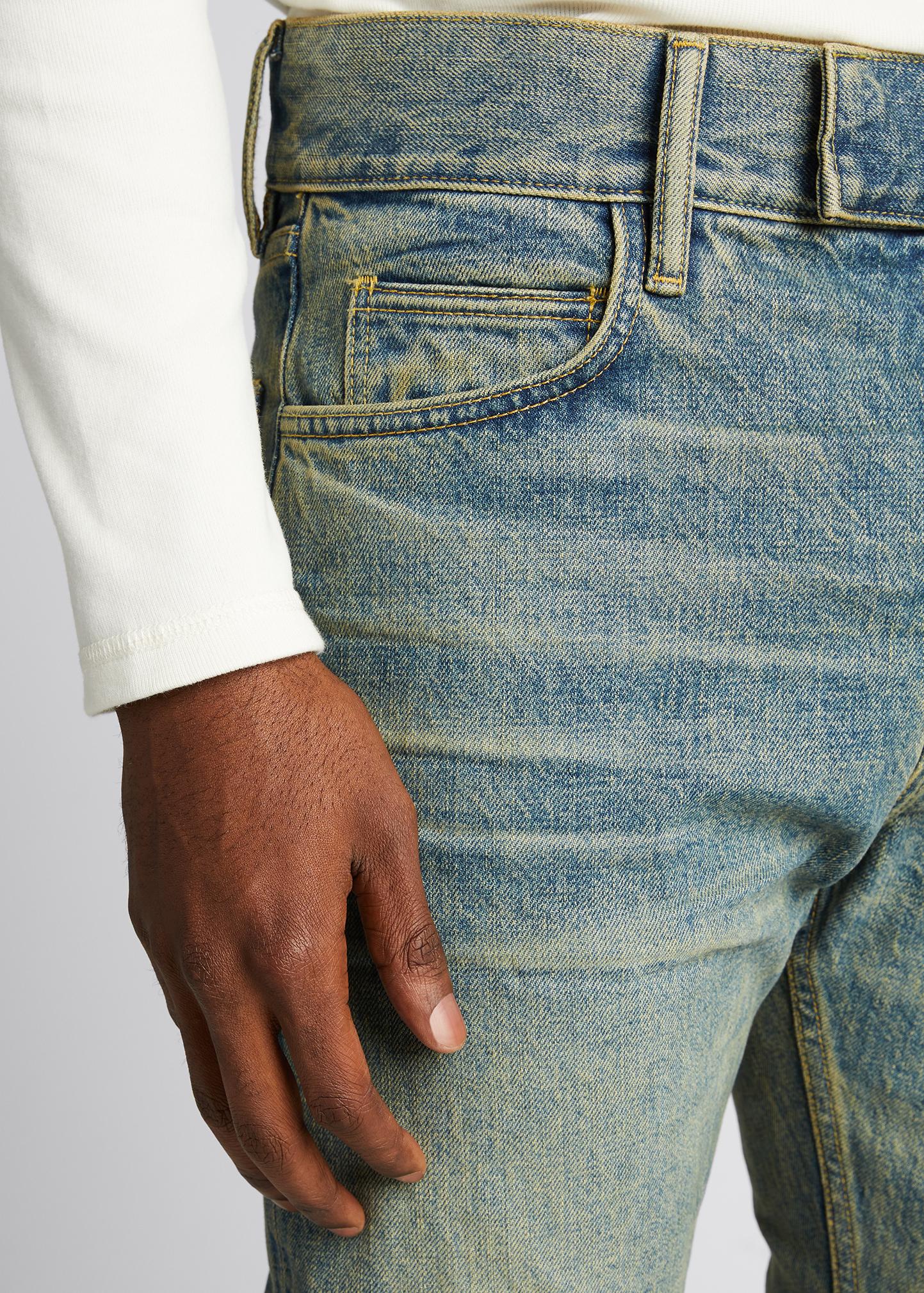 FEAR OF GOD X ZEGNA Men's Light Wash Faded Denim Jeans - Bergdorf