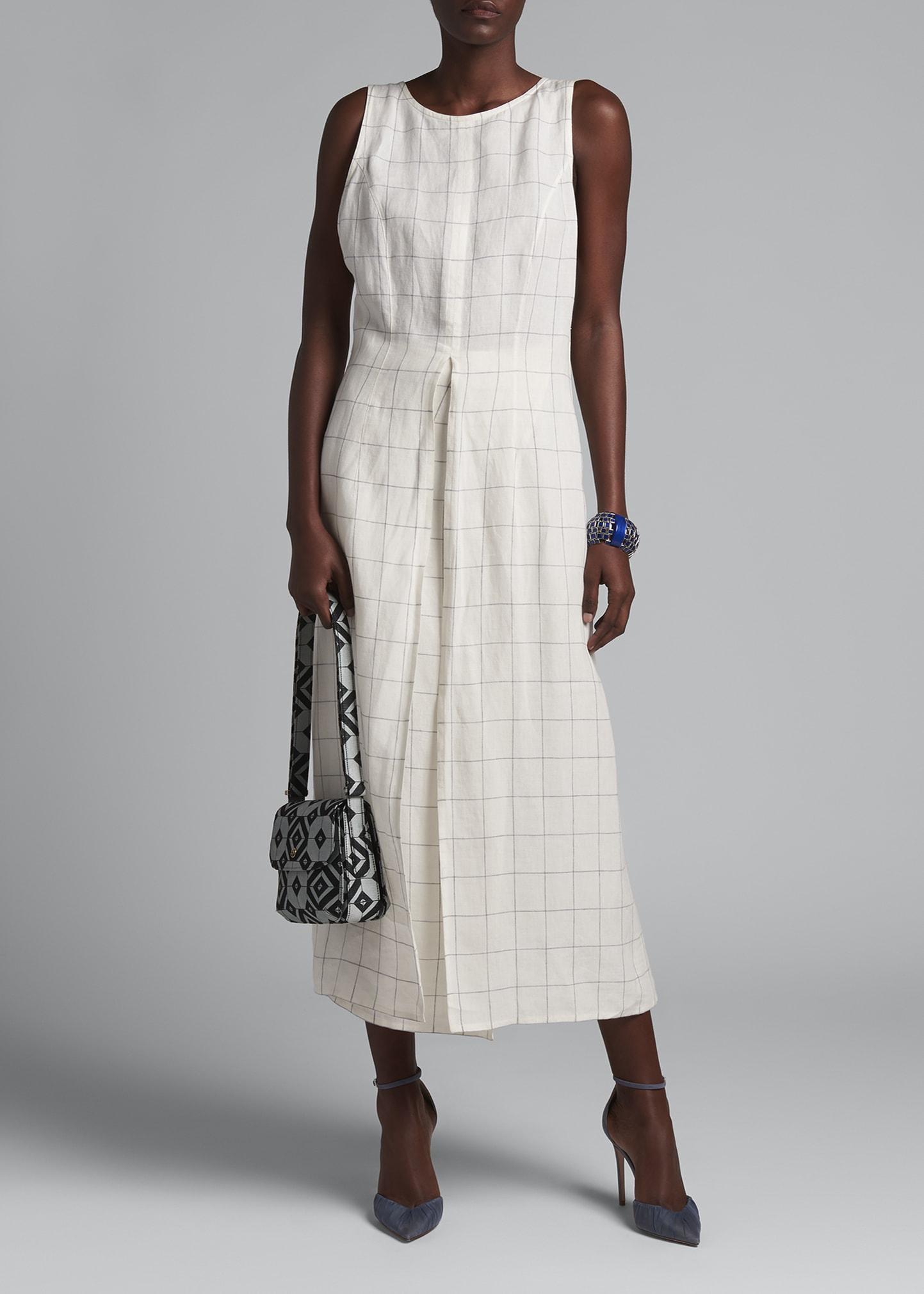 Oscar de la Renta Laser-Cut A-Line Midi Dress - Bergdorf Goodman