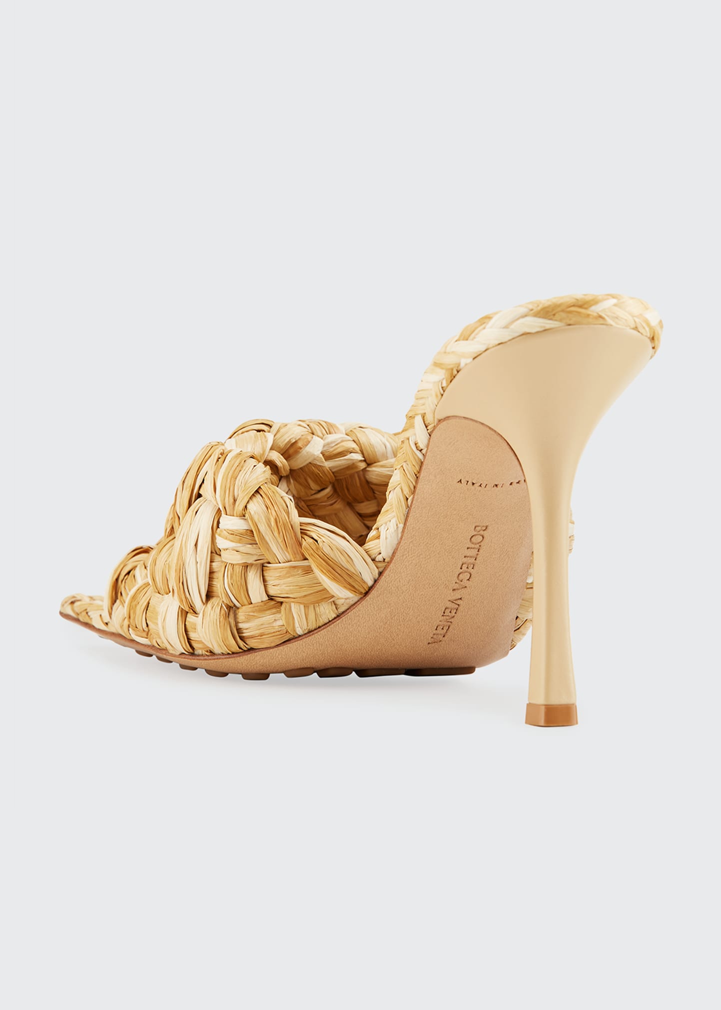 Bottega Veneta Raffia Stretch Sandals - Bergdorf Goodman