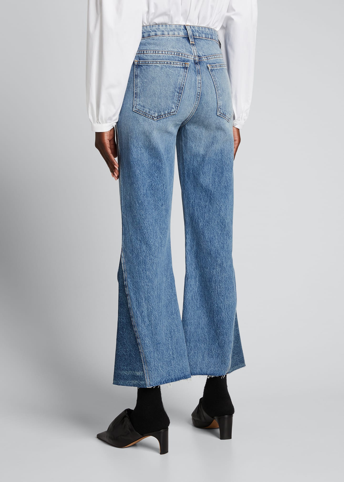 Khaite Layla Cropped Frayed Jeans - Bergdorf Goodman