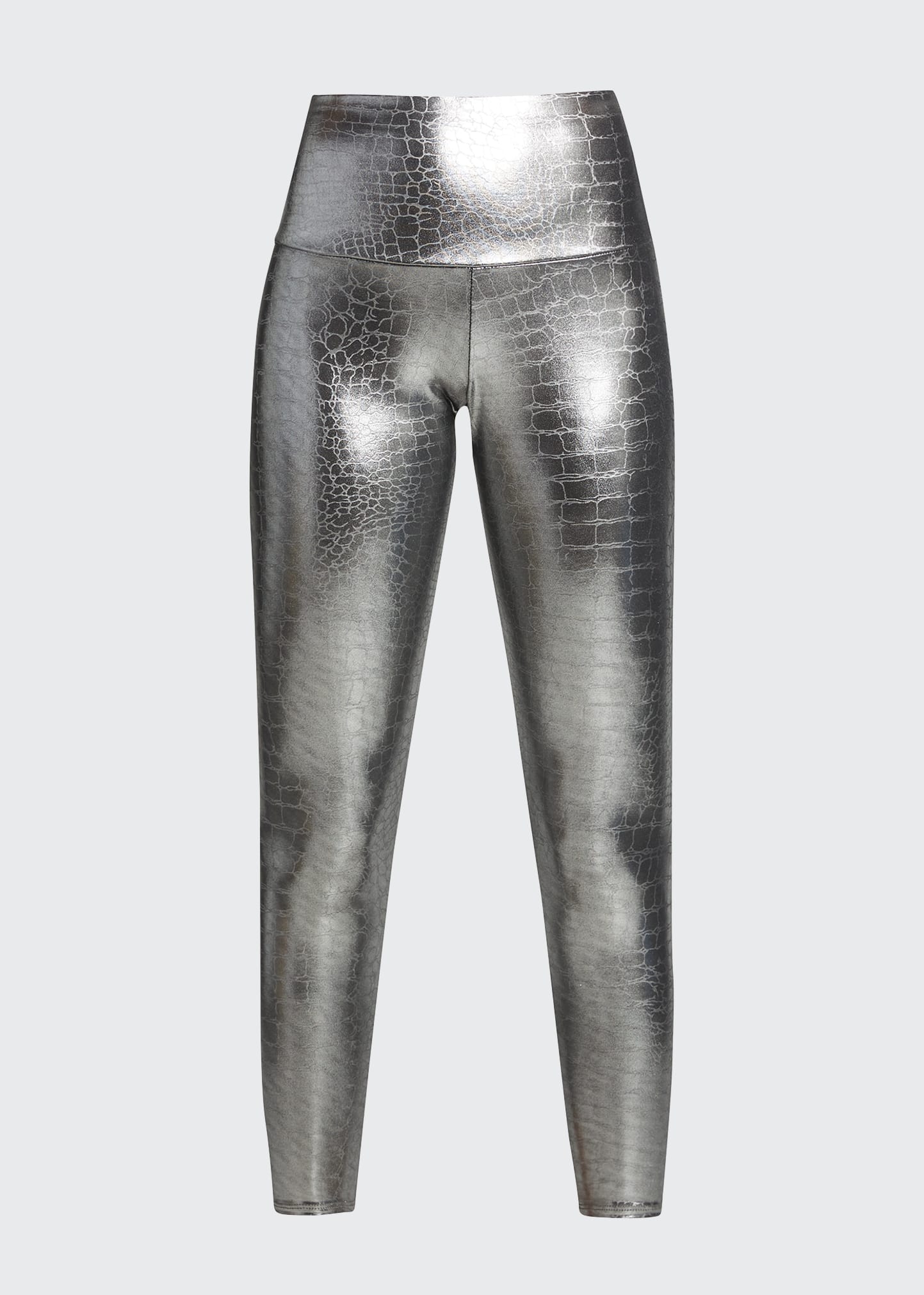 Onzie Shiny Foil Snakeskin Print Leggings