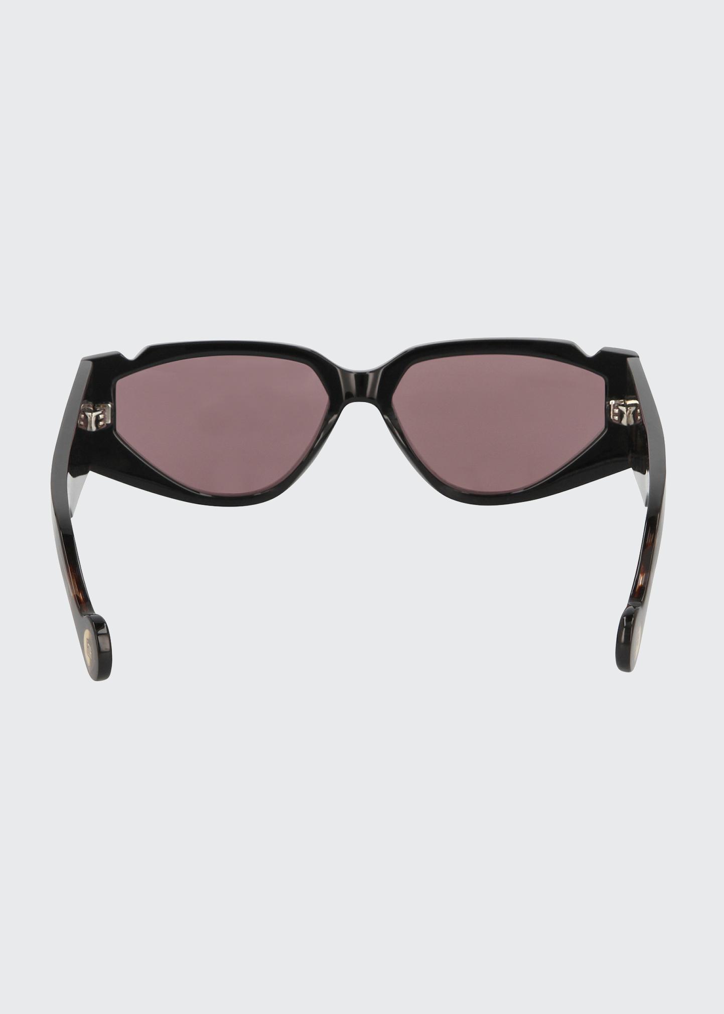 Fenty Off Record Rectangular Acetate Cat-Eye Sunglasses  display picture 3