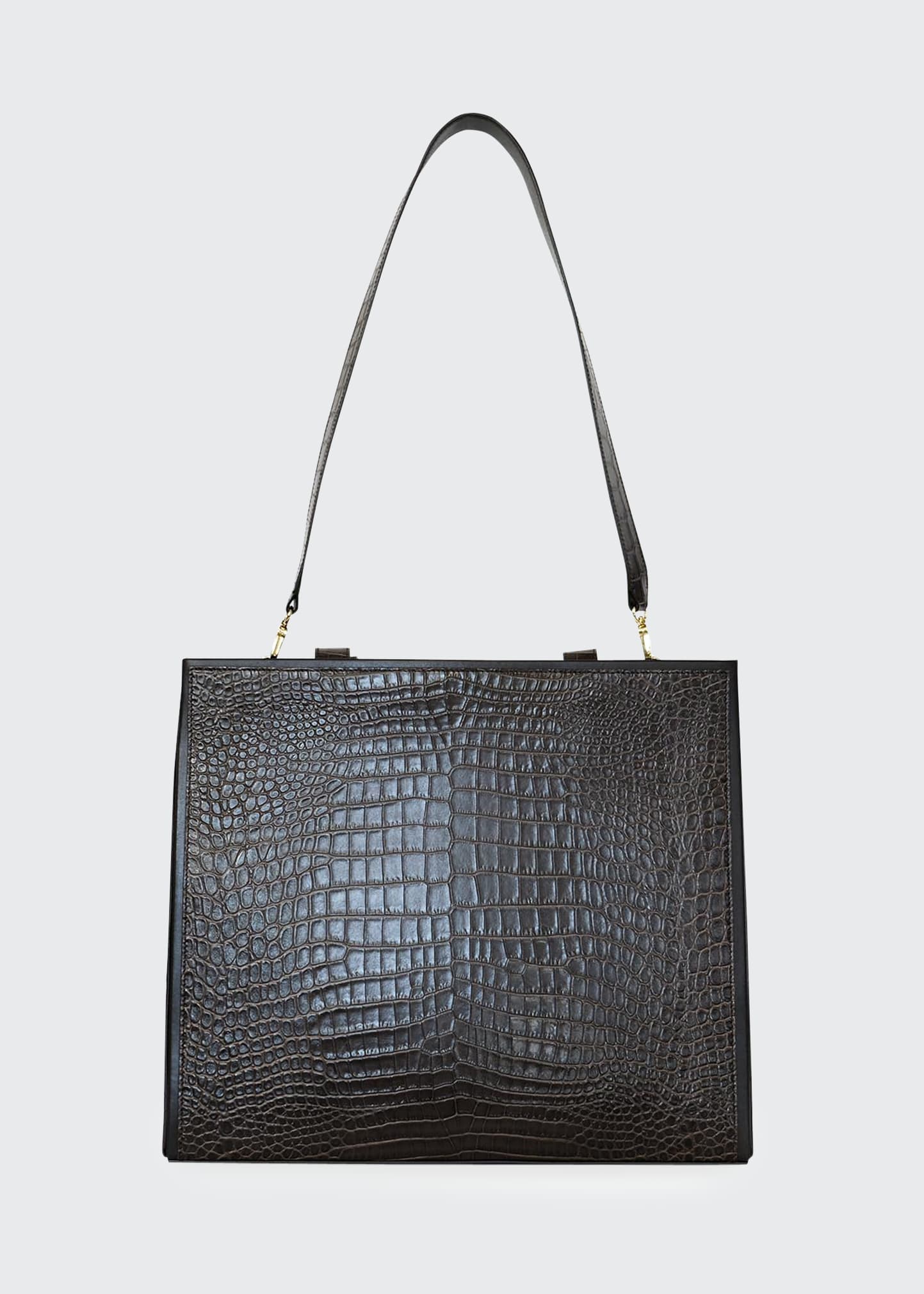 Medea Mock-Croc Airport Tote Bag