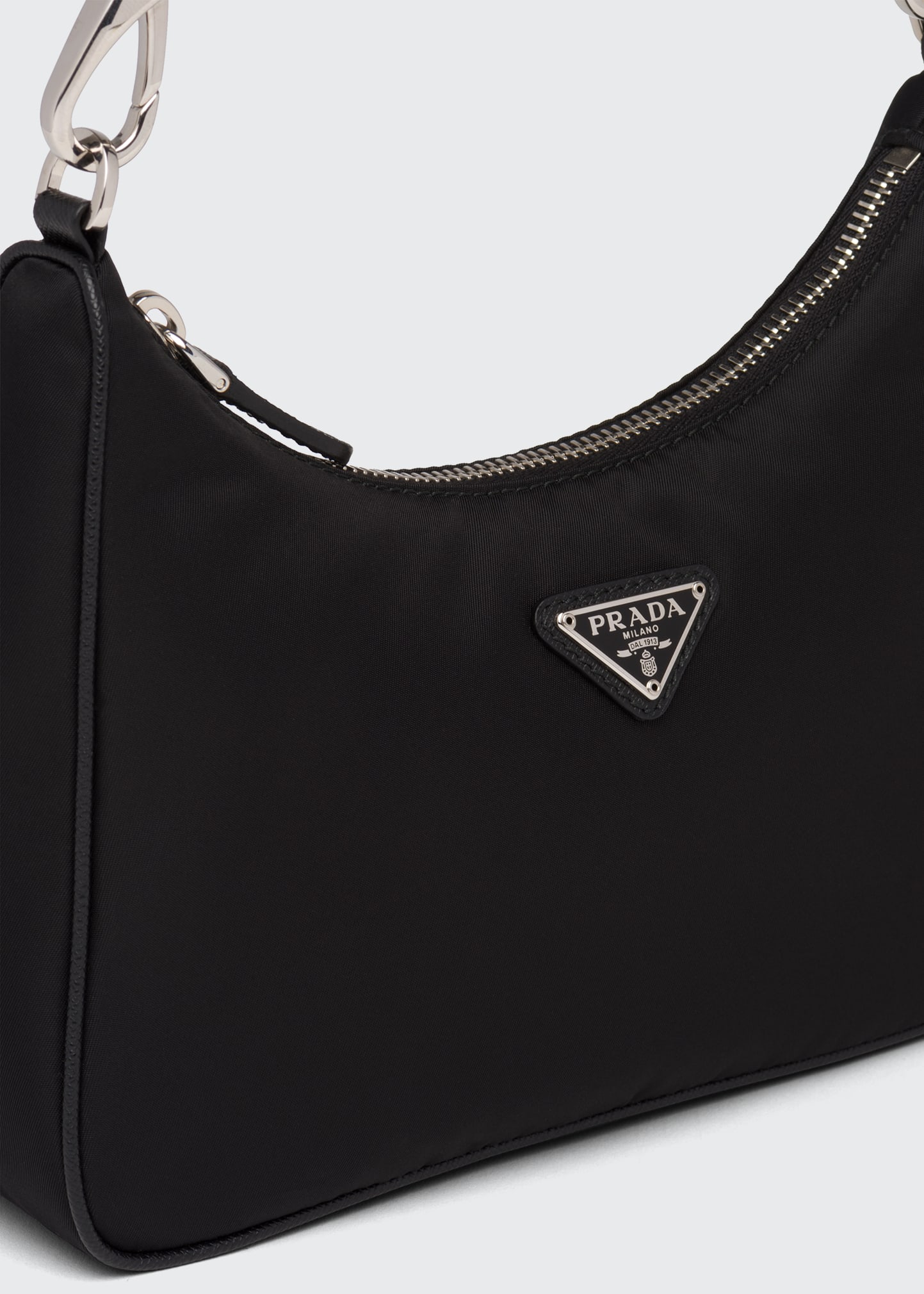 Prada Nylon Crocodile-Strap Re-Edition Shoulder Bag - Bergdorf Goodman