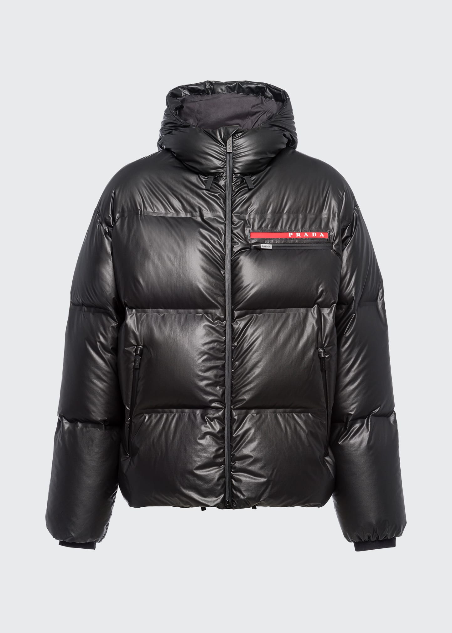 Prada Men's Nylon Accoppiato Light Puffer Jacket - Bergdorf Goodman