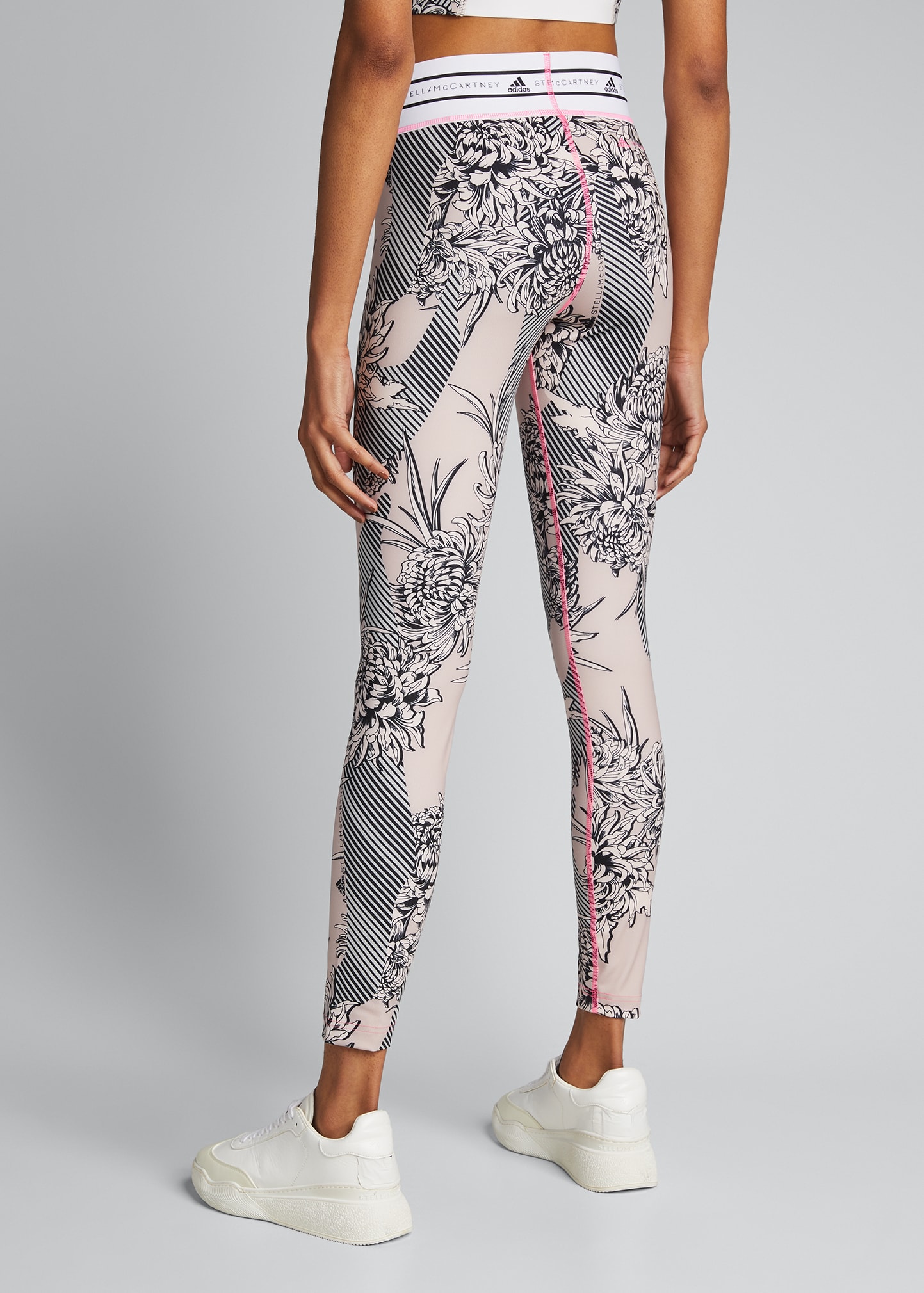 adidas by Stella McCartney Future Playground Banded Waist Floral Print Leggings