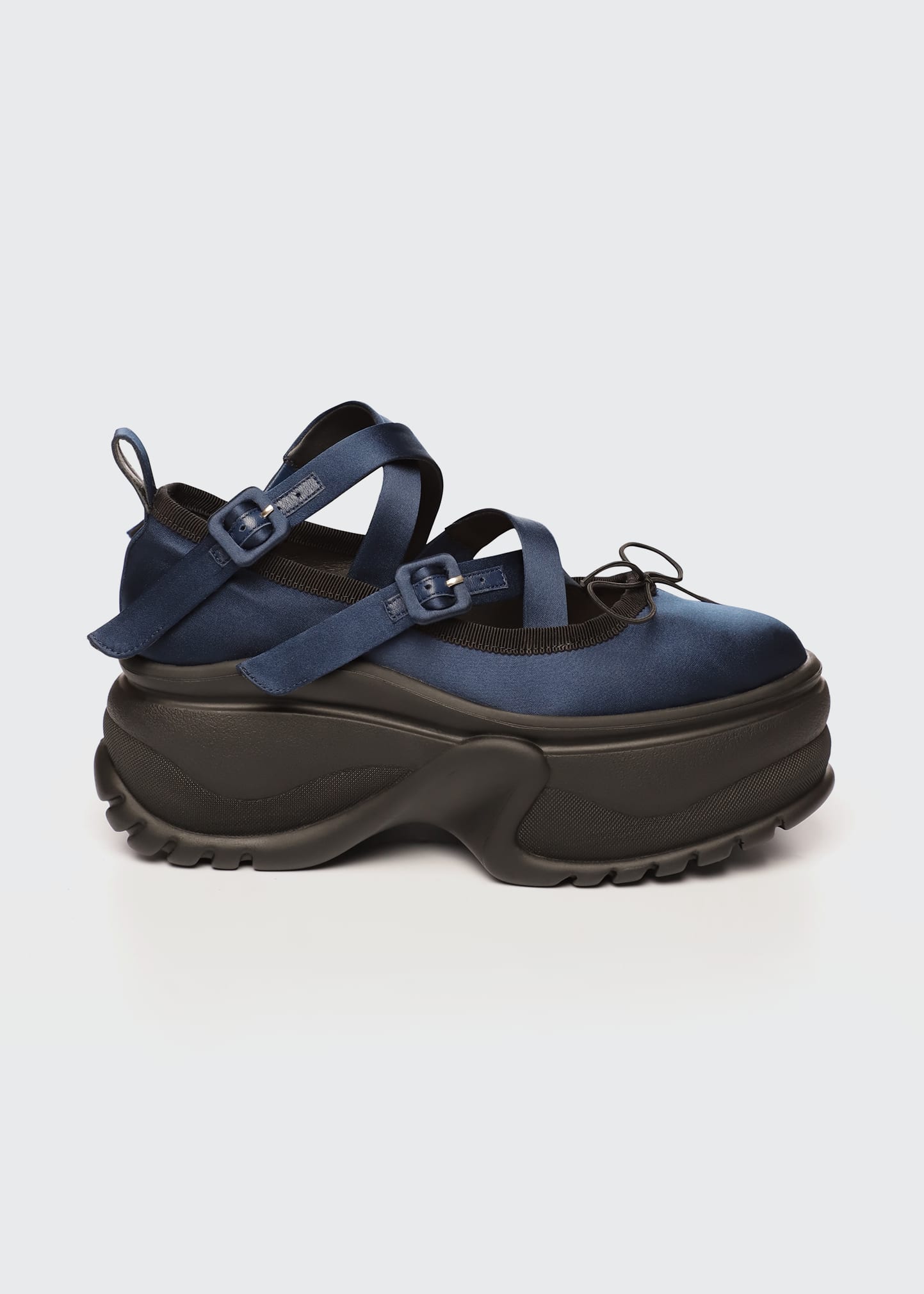 Simone Rocha Satin Track-Sole Ballerina Sneakers - Bergdorf Goodman