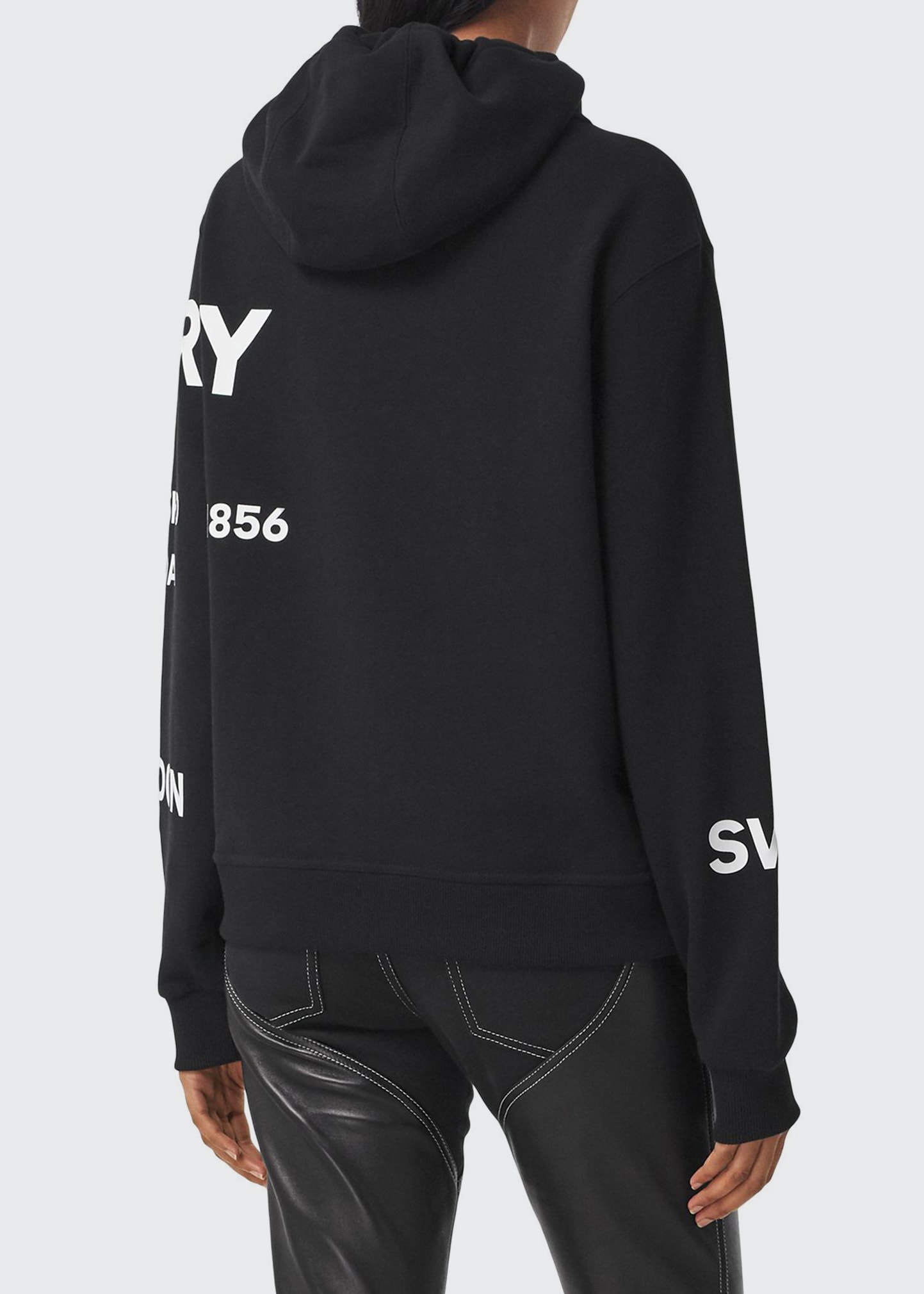 Burberry Horseferry Print Cotton Oversized Hoodie - Bergdorf Goodman