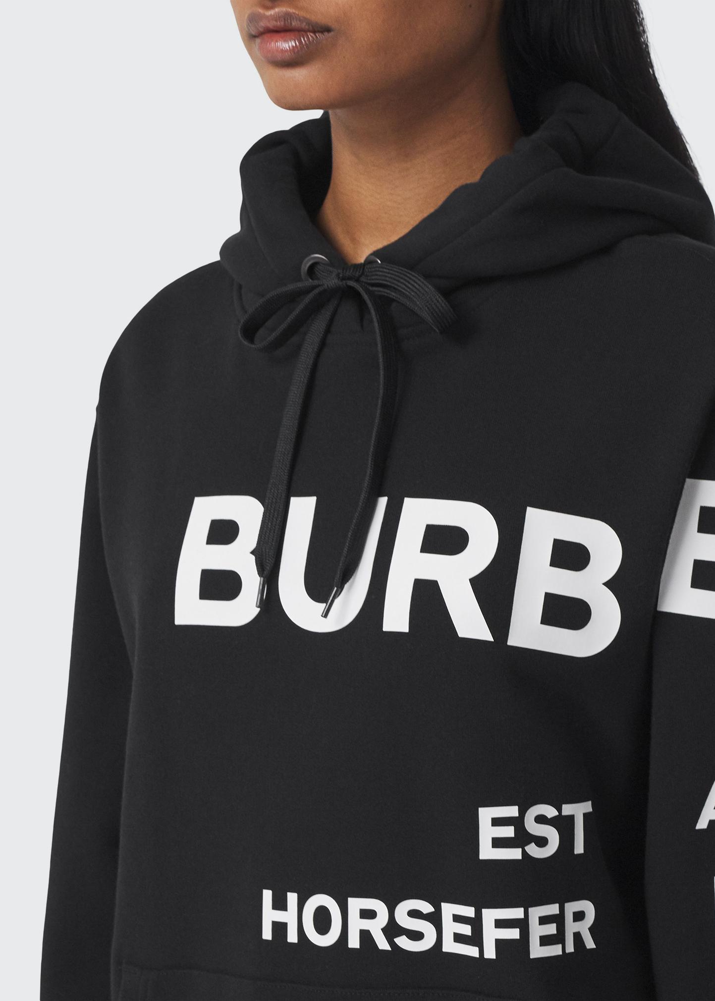 Burberry Horseferry Print Cotton Oversized Hoodie - Bergdorf Goodman