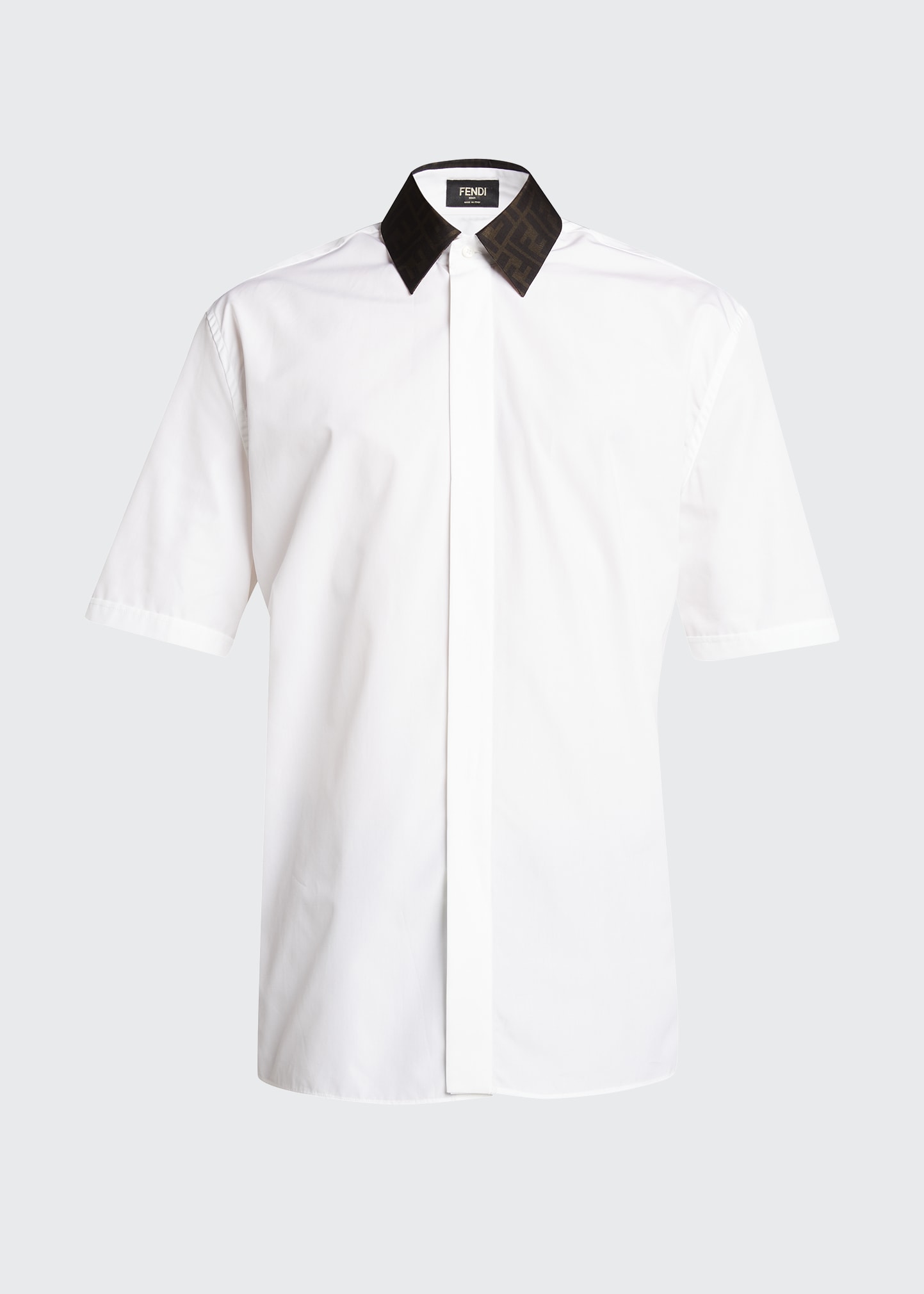 fendi dress shirt mens Men's Designer Black Shirts