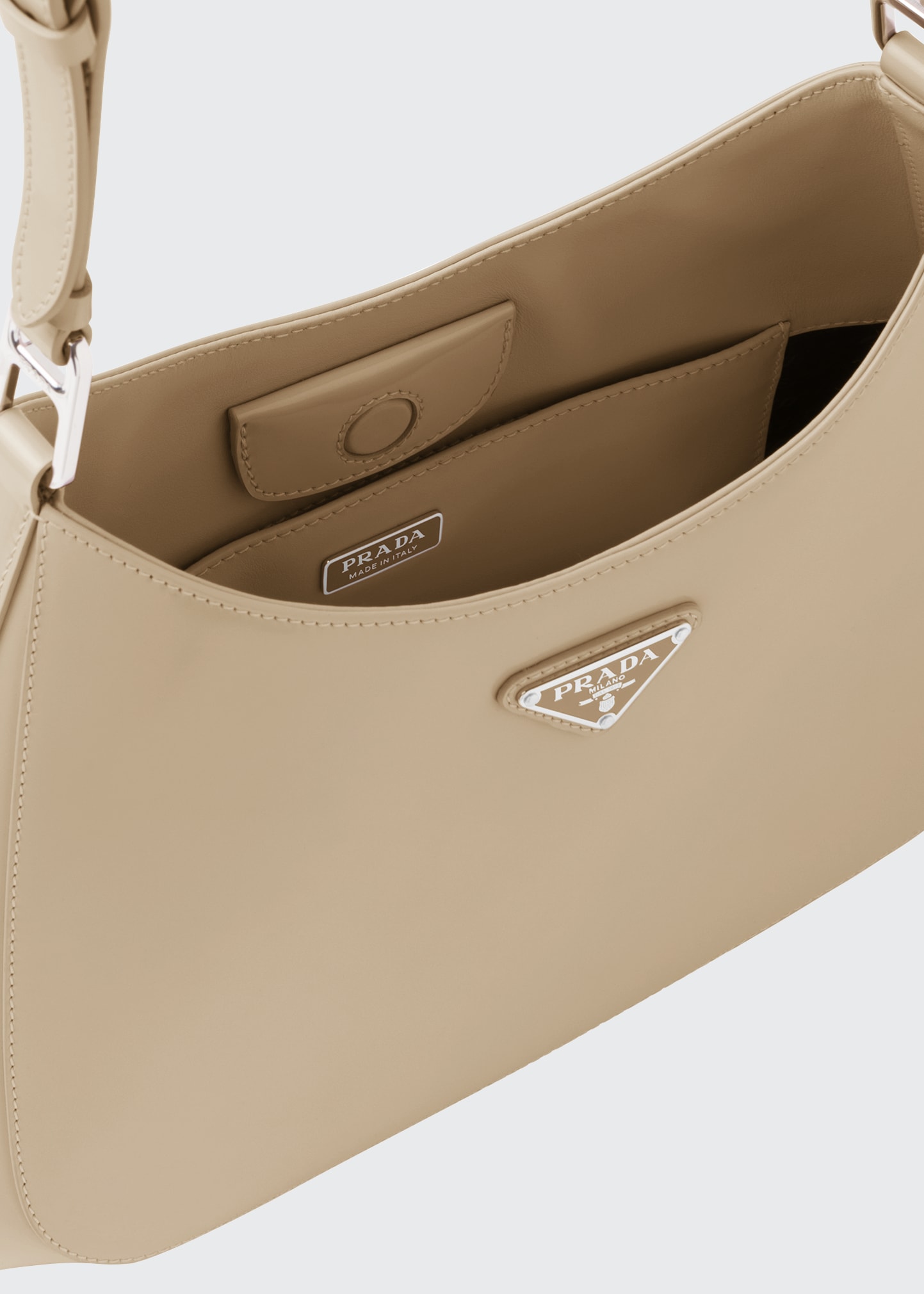 Prada Cleo Brushed Leather Large Shoulder Bag - Bergdorf Goodman