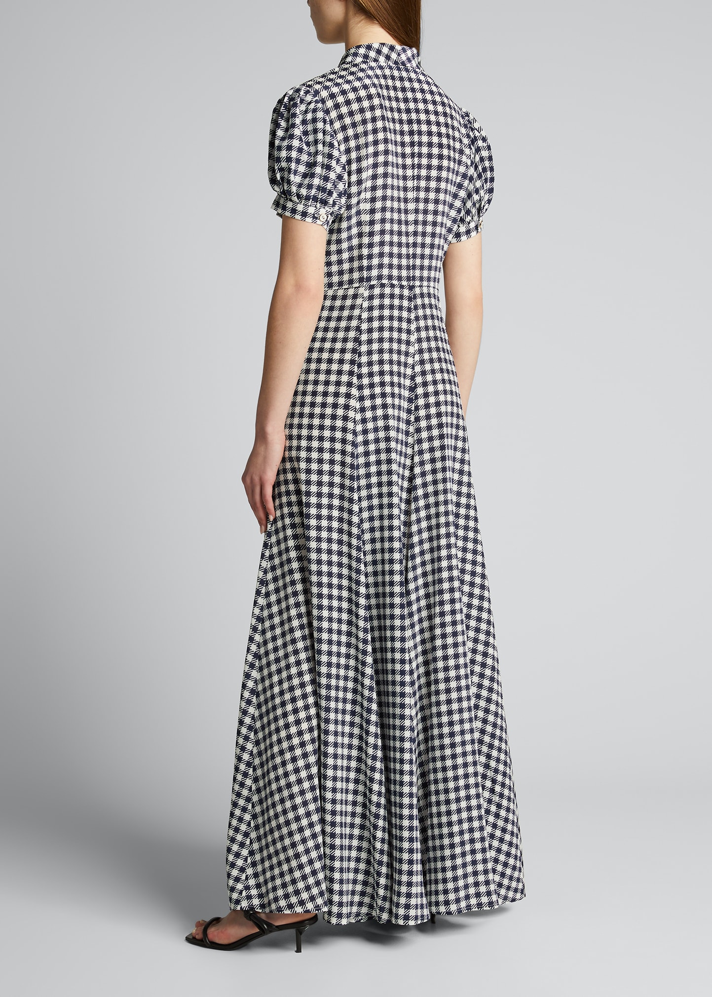 caroline constas brown gingham dress Elliot Dress