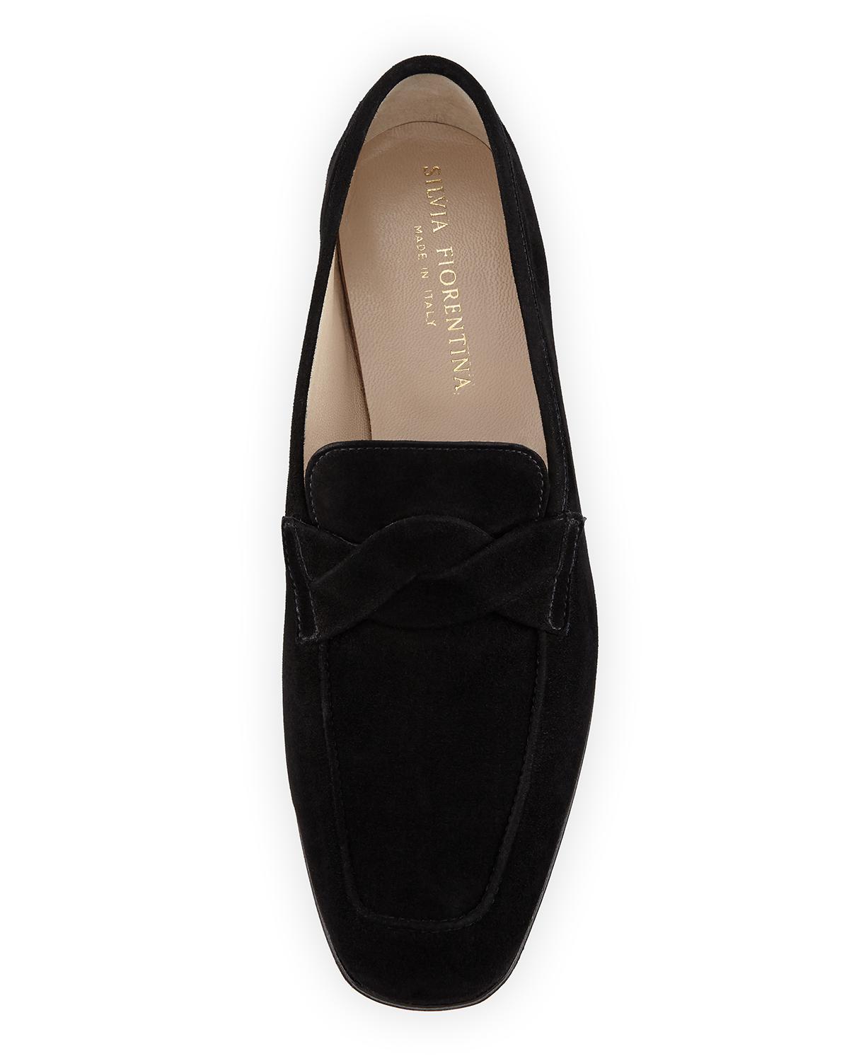Silvia Fiorentina Suede Penny Loafer - Bergdorf Goodman display picture 2