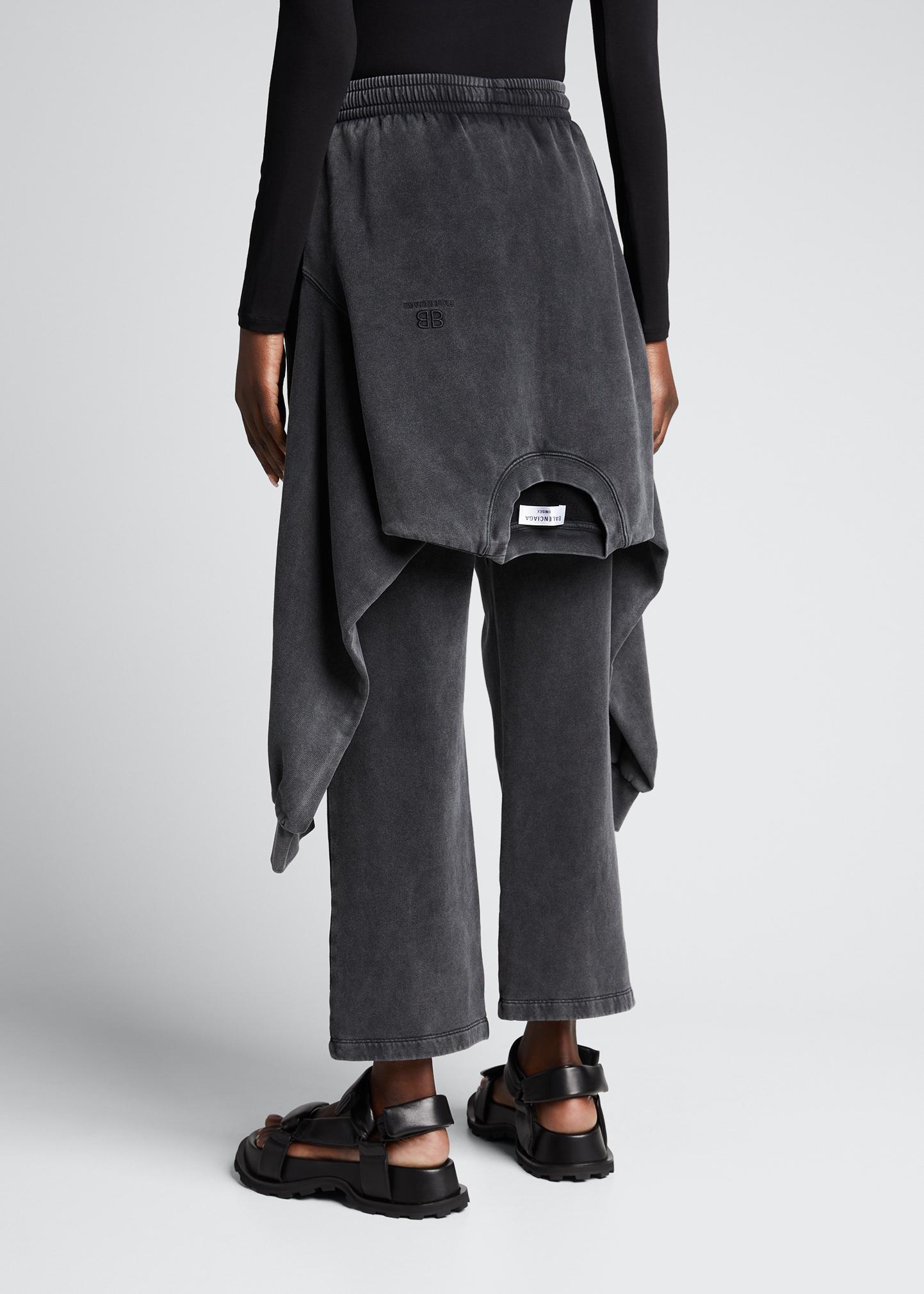 Balenciaga Tied-Up Cropped Sweatpants - Bergdorf Goodman