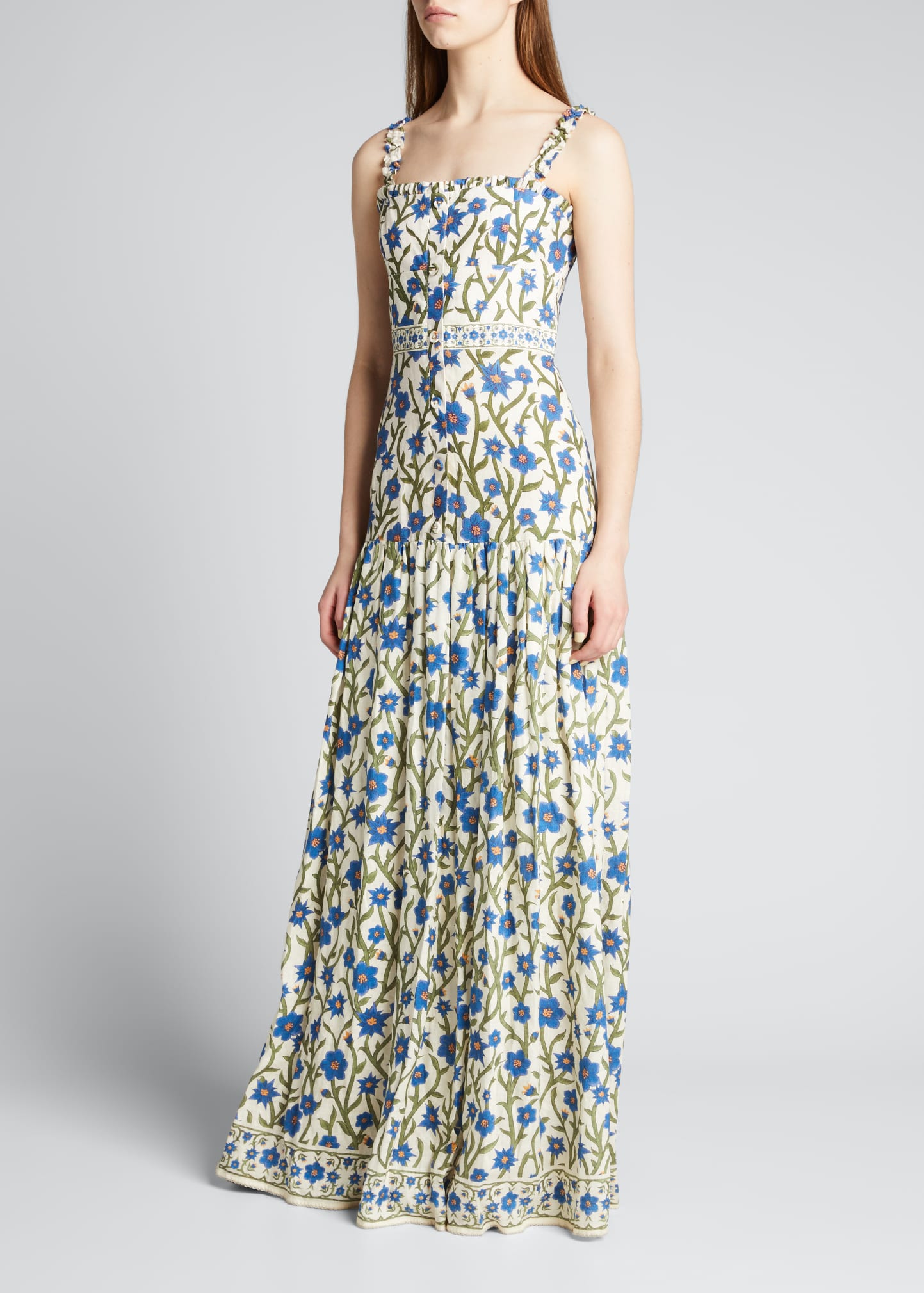 Agua by Agua Bendita Avellana Floral Button-Down Maxi Dress - Bergdorf  Goodman