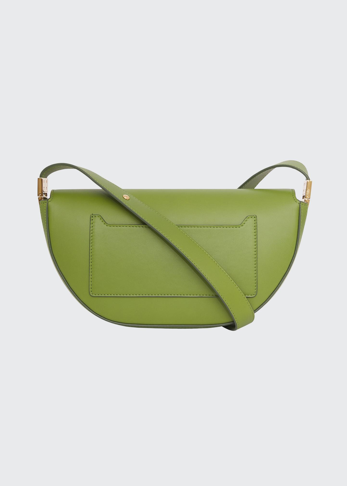 Burberry Olympia Small Leather Shoulder Bag, Marsh Green 