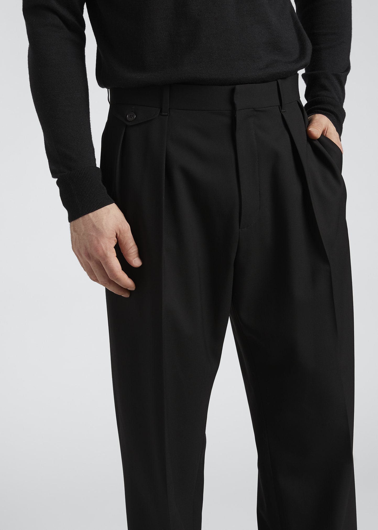 THE ROW Men's Marcello Solid Cotton Pants - Bergdorf Goodman