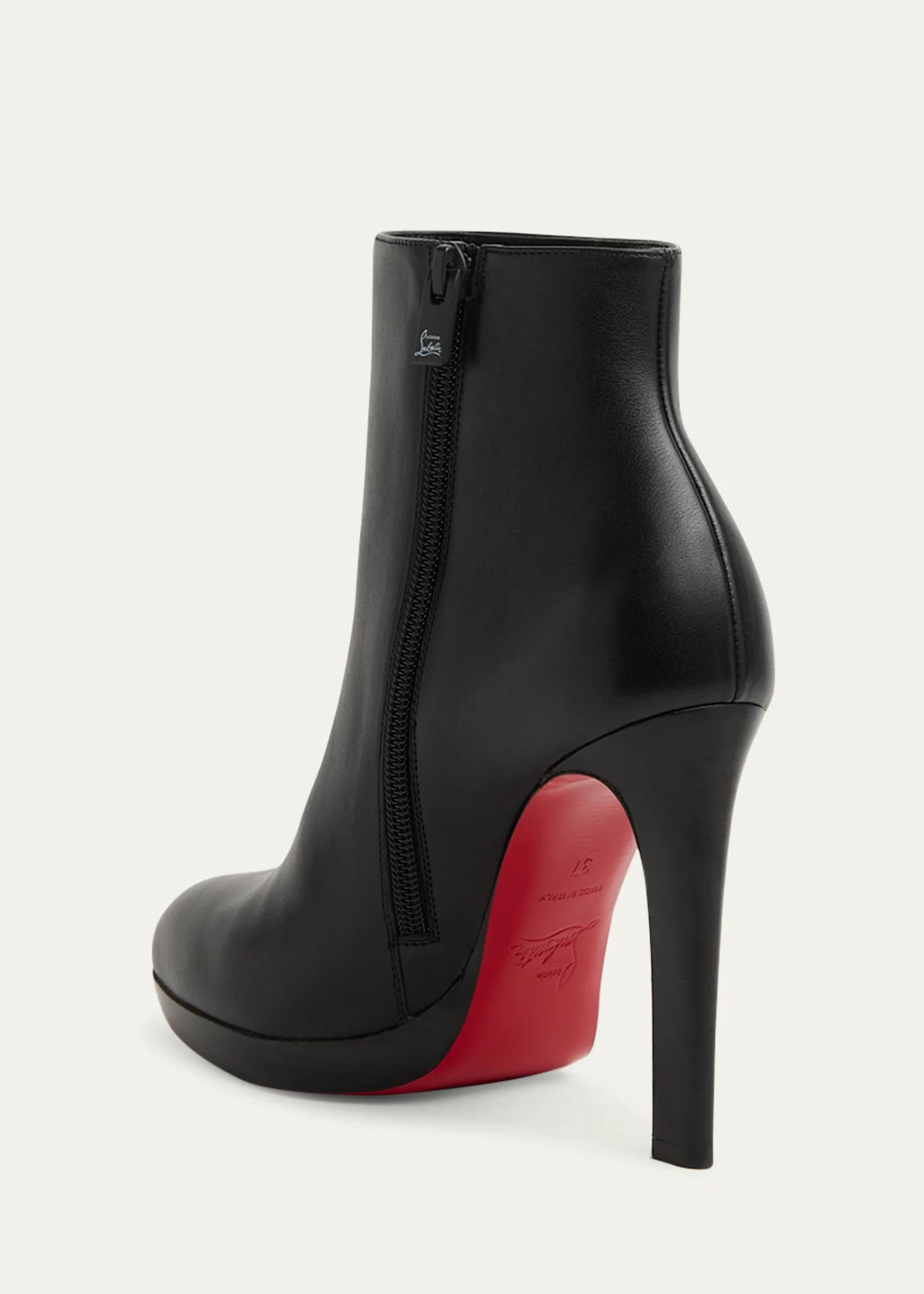 Christian Louboutin 120mm Fannylove Leather Booties - Bergdorf Goodman