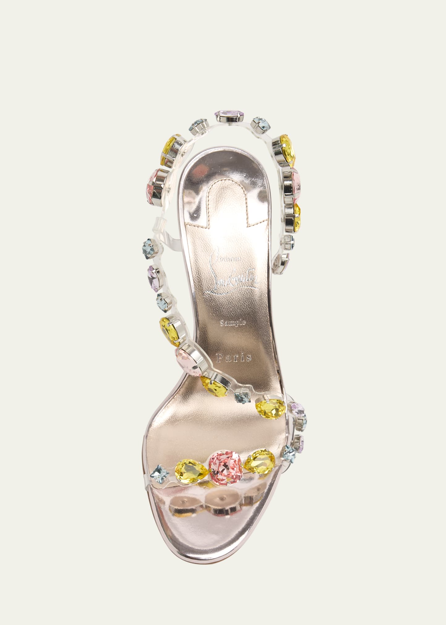 Christian Louboutin 100mm Rosa Z Jewel Sandals - Bergdorf Goodman