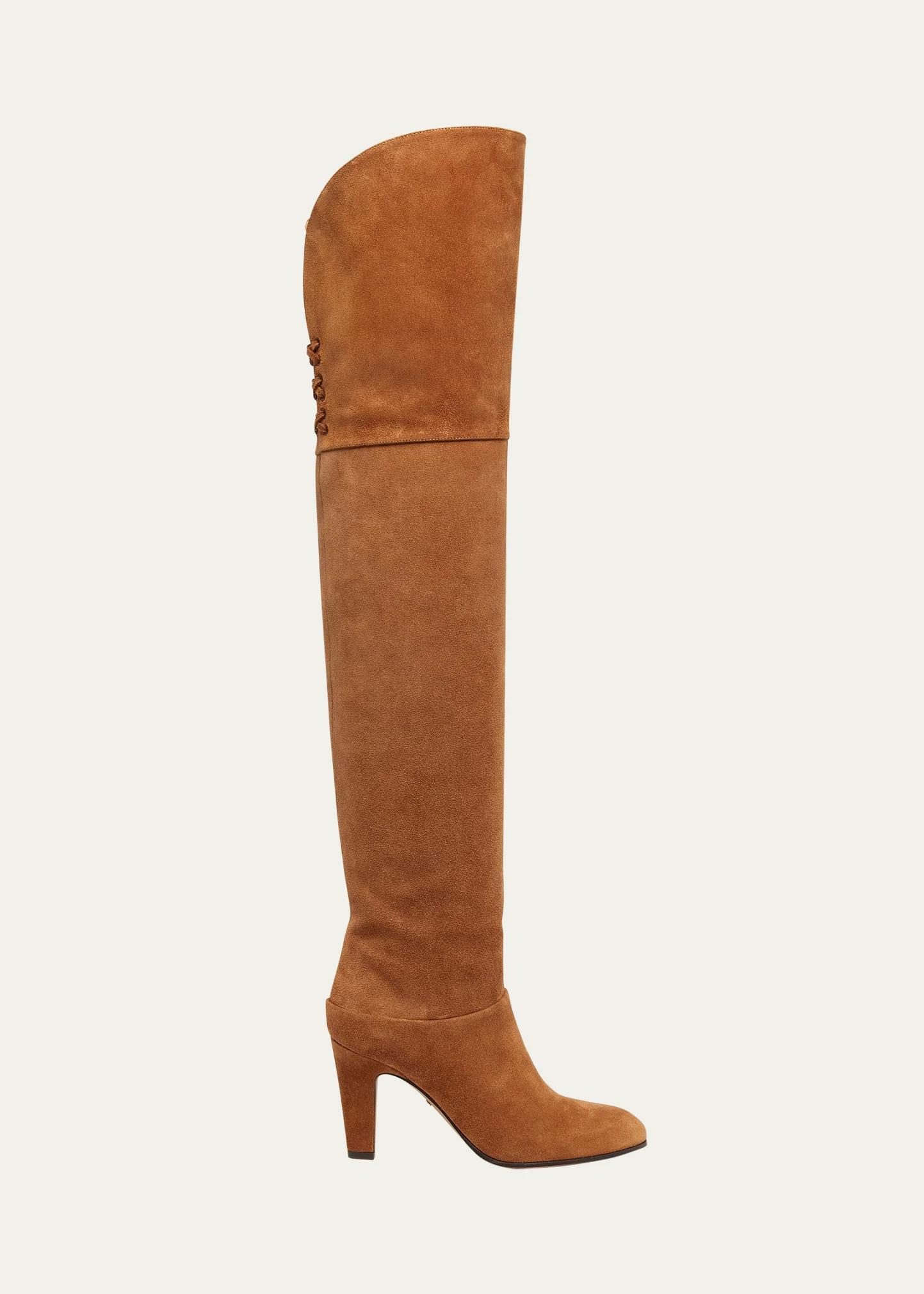 Chloe Eve Suede Over-The-Knee Boots - Bergdorf Goodman
