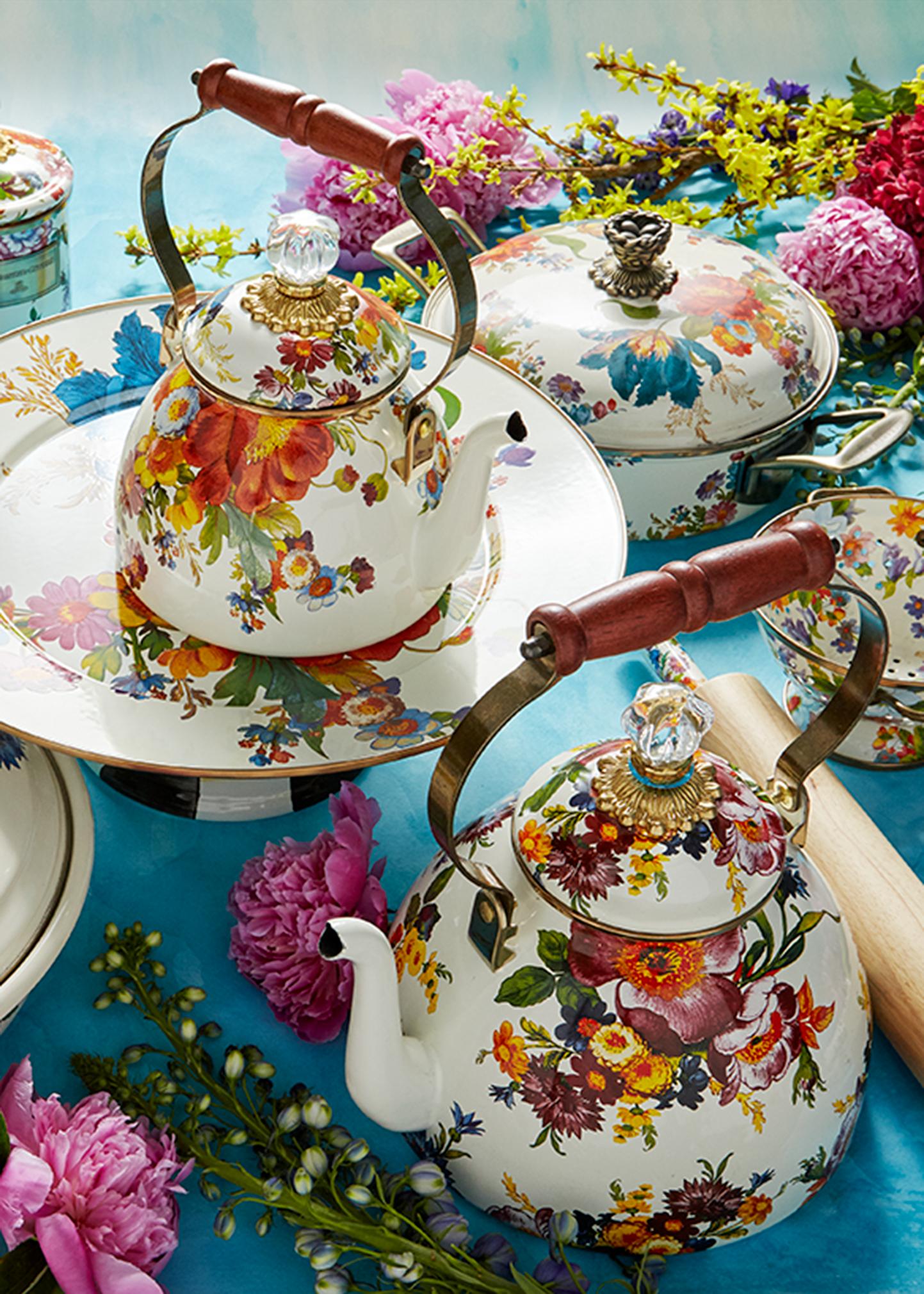 MacKenzie-Childs Flower Market Three-Quart Tea Kettle - Bergdorf